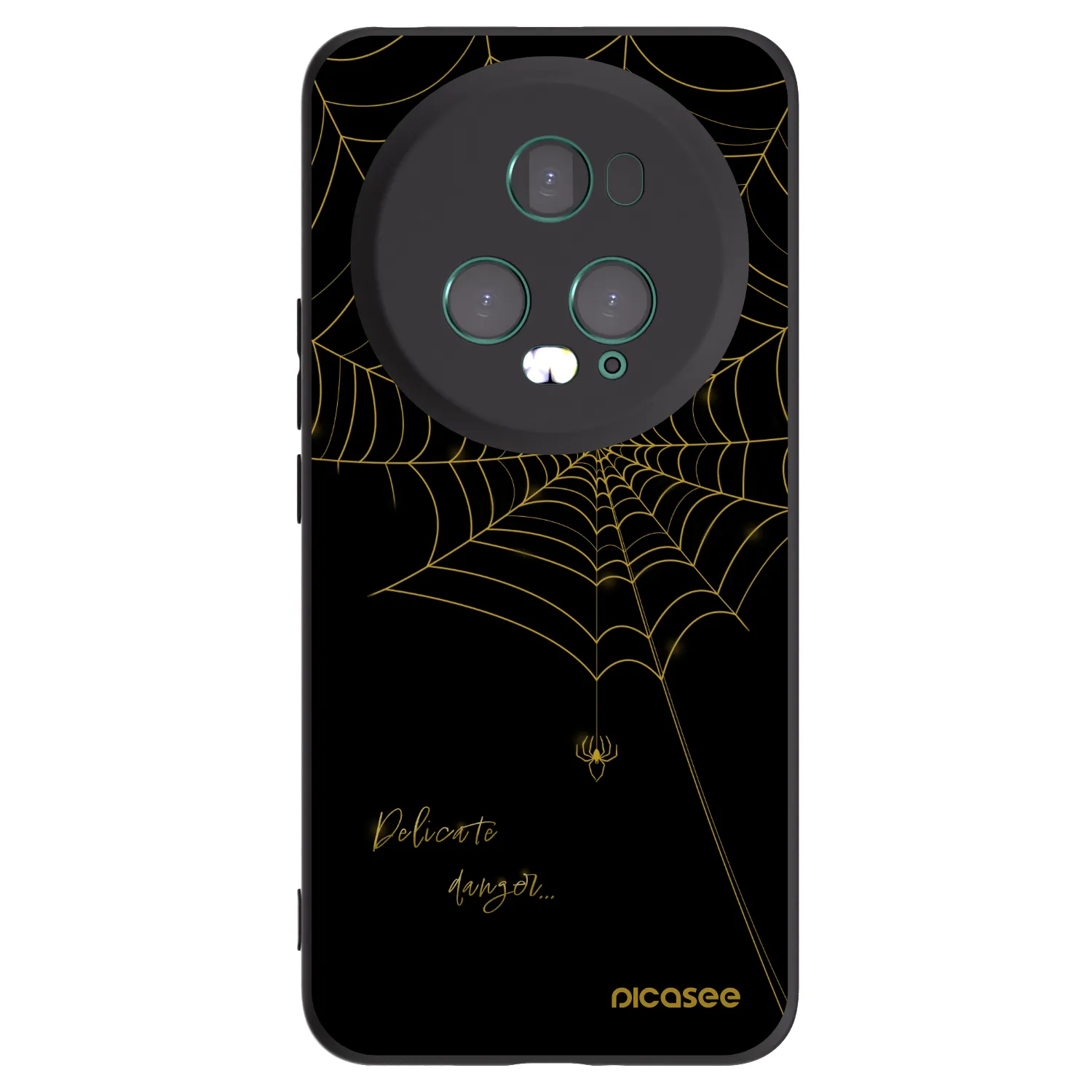 Picasee Μαύρη θήκη σιλικόνης για Honor Magic5 Pro - Delicate danger
