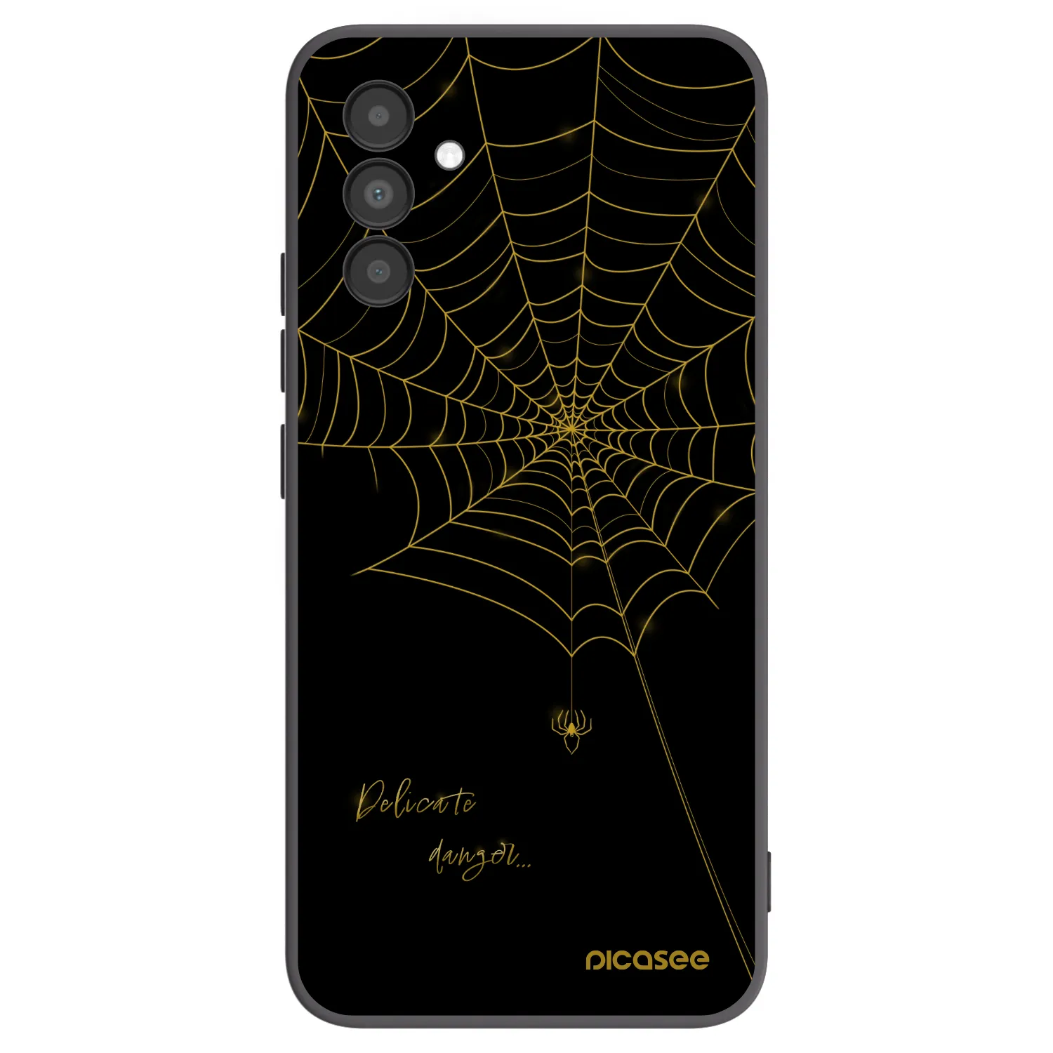 Picasee Μαύρη θήκη σιλικόνης για Samsung Galaxy A04s A047F - Delicate danger
