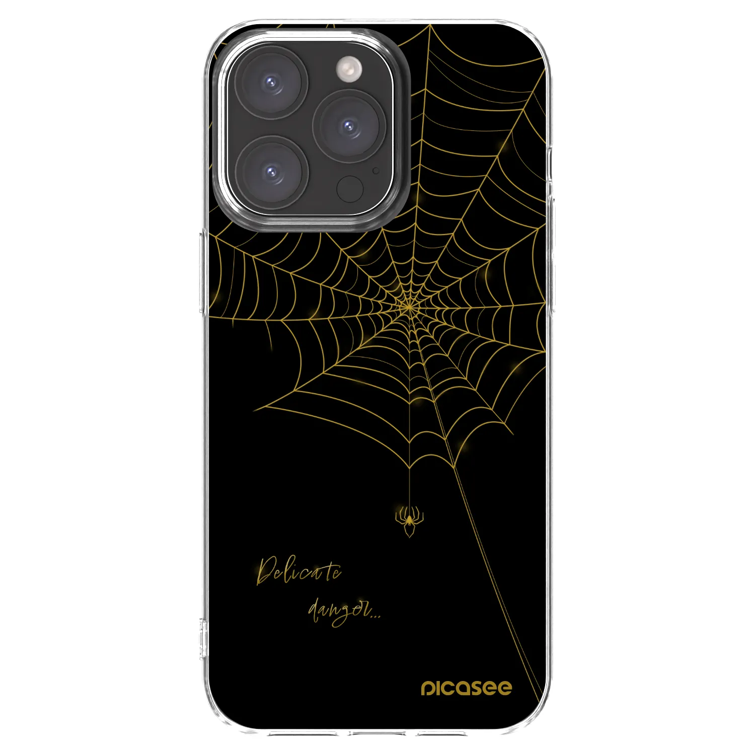 Picasee διαφανής θήκη σιλικόνης Apple iPhone 15 Pro Max - Delicate danger