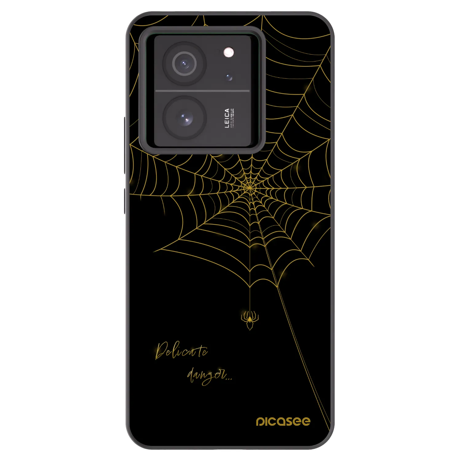 Picasee Μαύρη θήκη σιλικόνης για Xiaomi 13T - Delicate danger