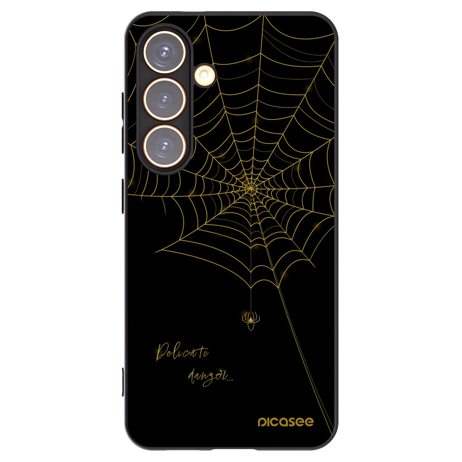 Picasee Μαύρη θήκη σιλικόνης για Samsung Galaxy S24 S921B 5G - Delicate danger