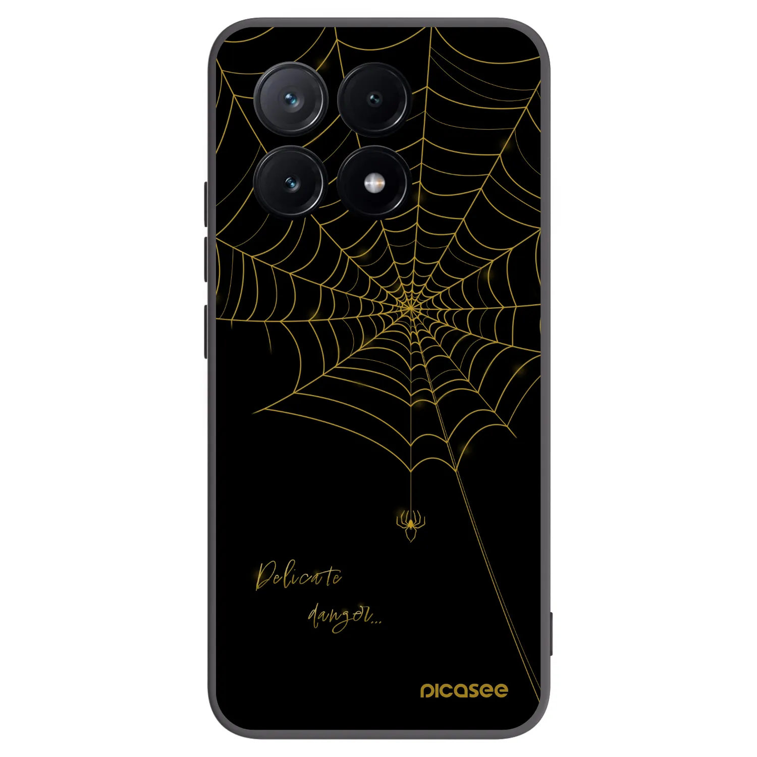 Picasee Μαύρη θήκη σιλικόνης για Xiaomi Poco X6 Pro - Delicate danger