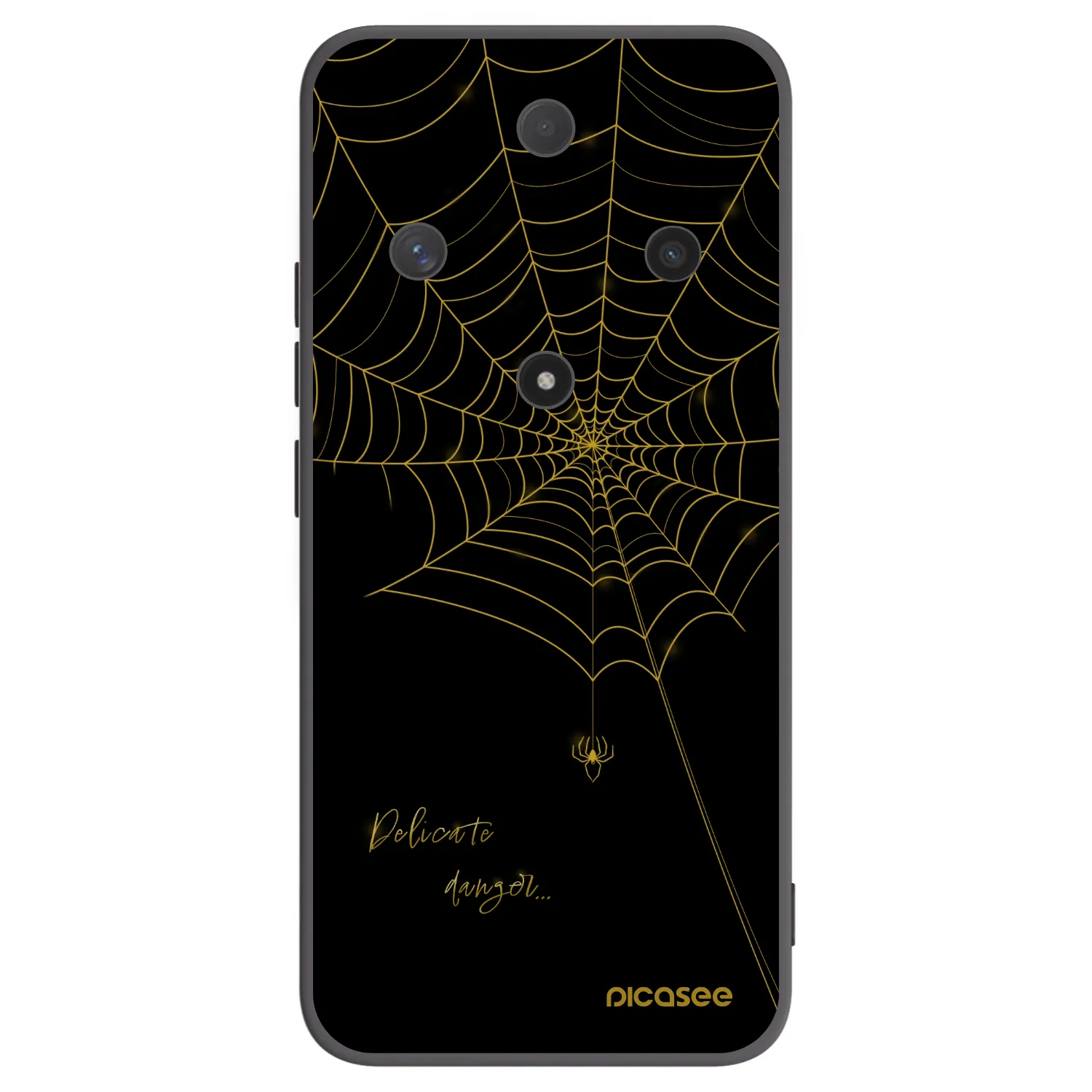 Picasee Μαύρη θήκη σιλικόνης για Honor Magic6 Lite 5G - Delicate danger