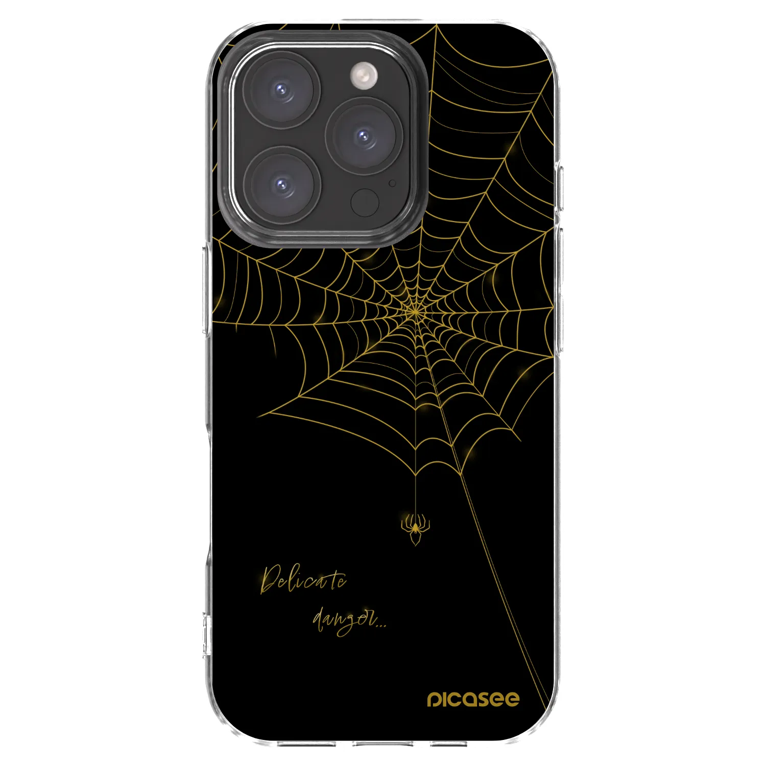 Picasee διαφανής θήκη σιλικόνης Apple iPhone 16 Pro - Delicate danger