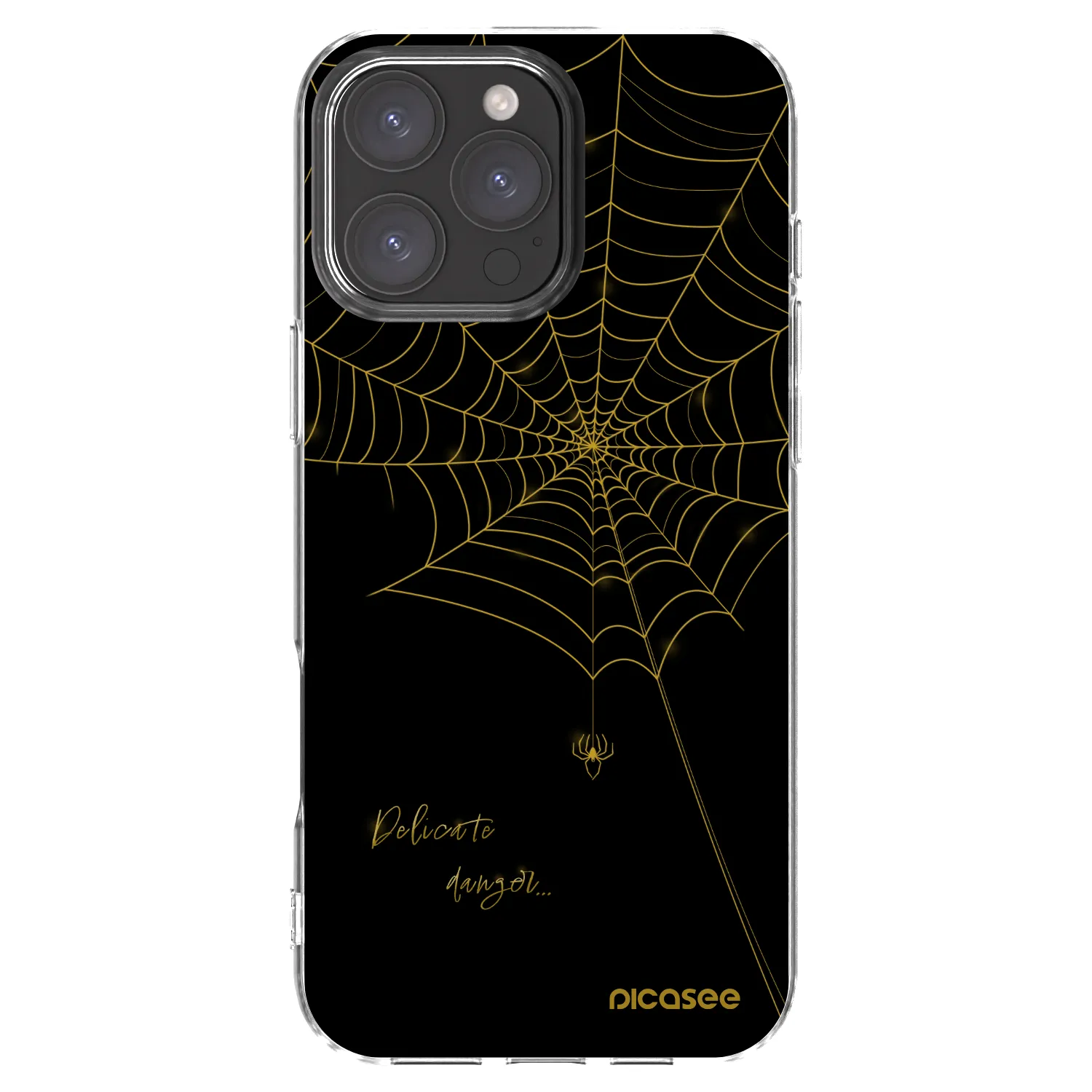Picasee διαφανής θήκη σιλικόνης Apple iPhone 16 Pro Max - Delicate danger