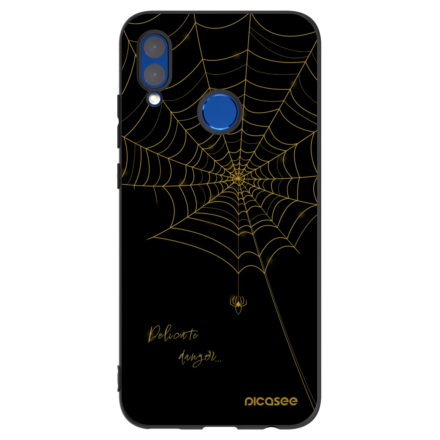 Picasee Μαύρη θήκη σιλικόνης για Huawei P Smart 2019 - Delicate danger