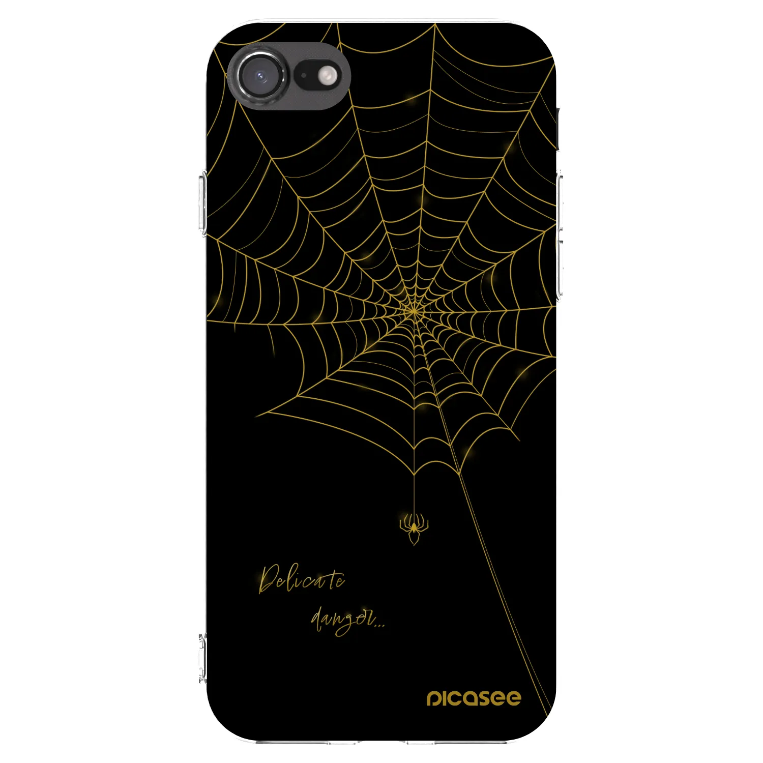 Picasee διαφανής θήκη σιλικόνης Apple iPhone 7 - Delicate danger