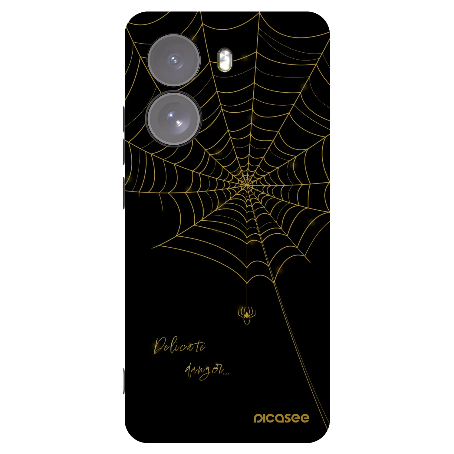 Picasee Μαύρη θήκη σιλικόνης για Xiaomi Poco X7 - Delicate danger
