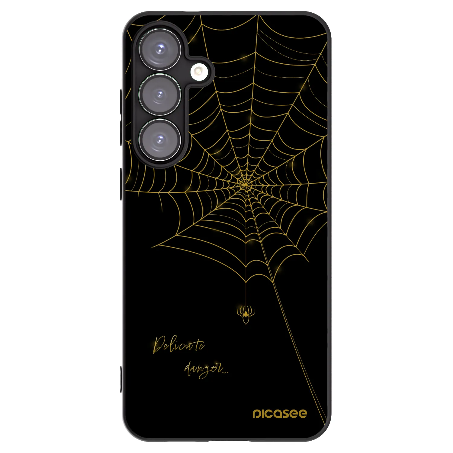 Picasee Μαύρη θήκη σιλικόνης για Samsung Galaxy S25+ 5G - Delicate danger