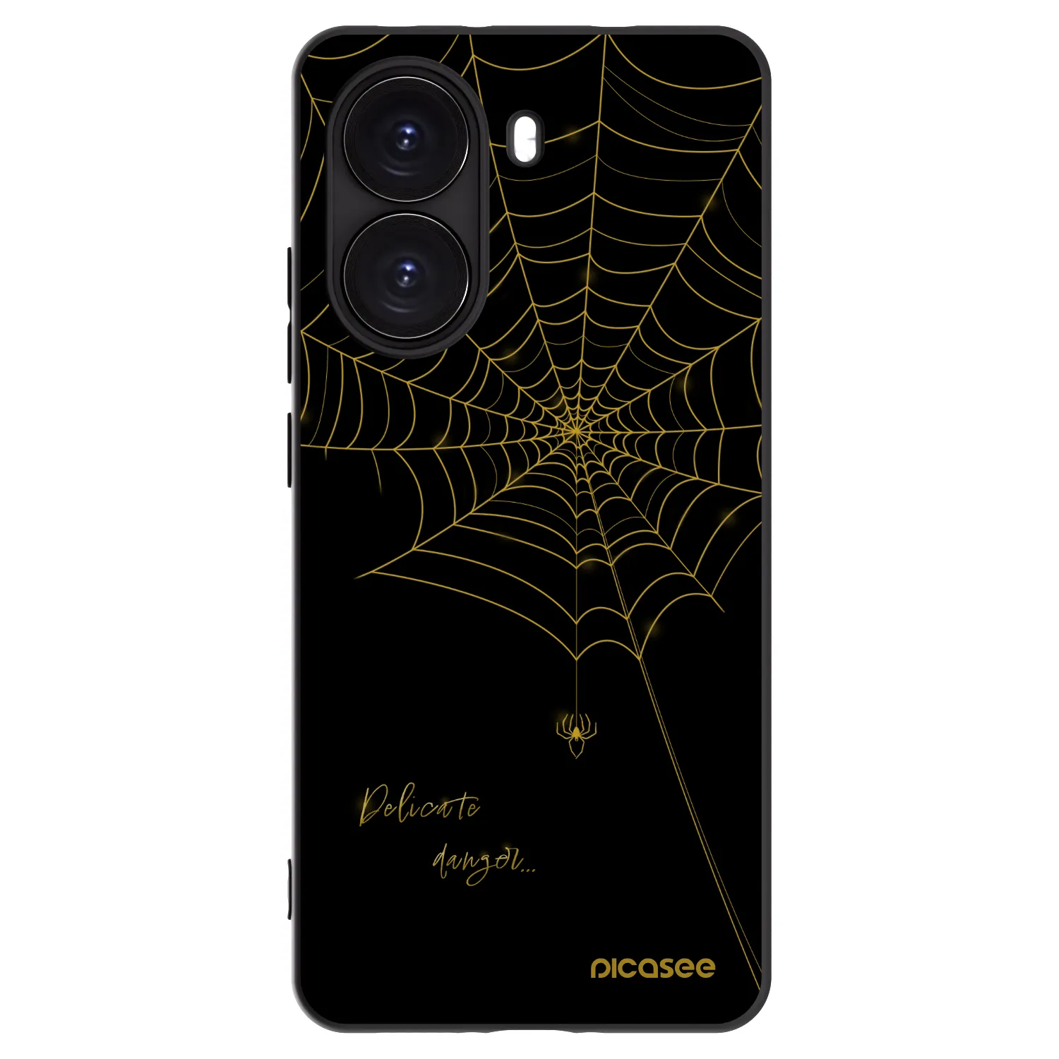 Picasee Μαύρη θήκη σιλικόνης για Xiaomi Poco X7 Pro 5G - Delicate danger
