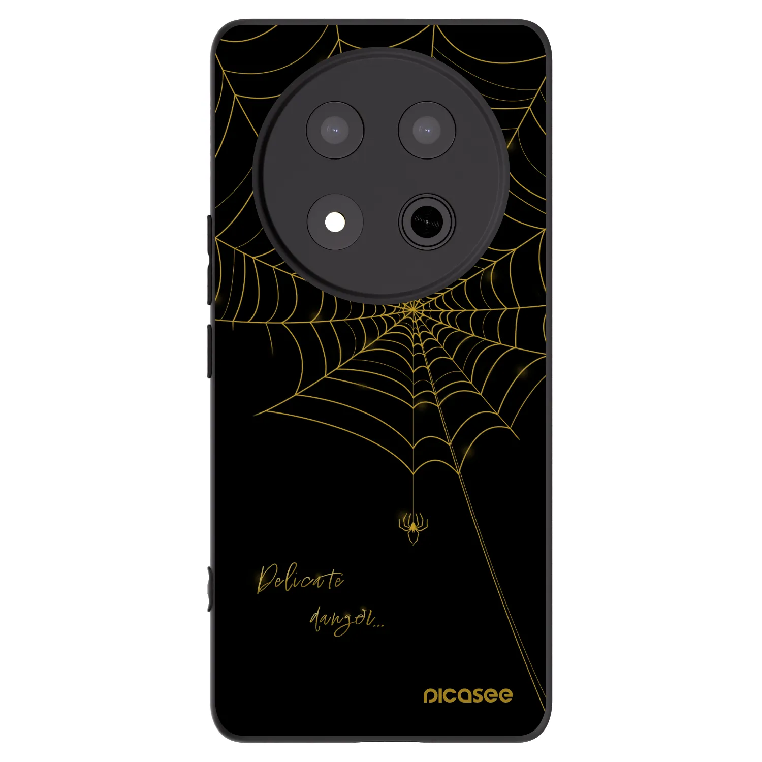 Picasee Μαύρη θήκη σιλικόνης για Honor Magic7 Lite 5G - Delicate danger