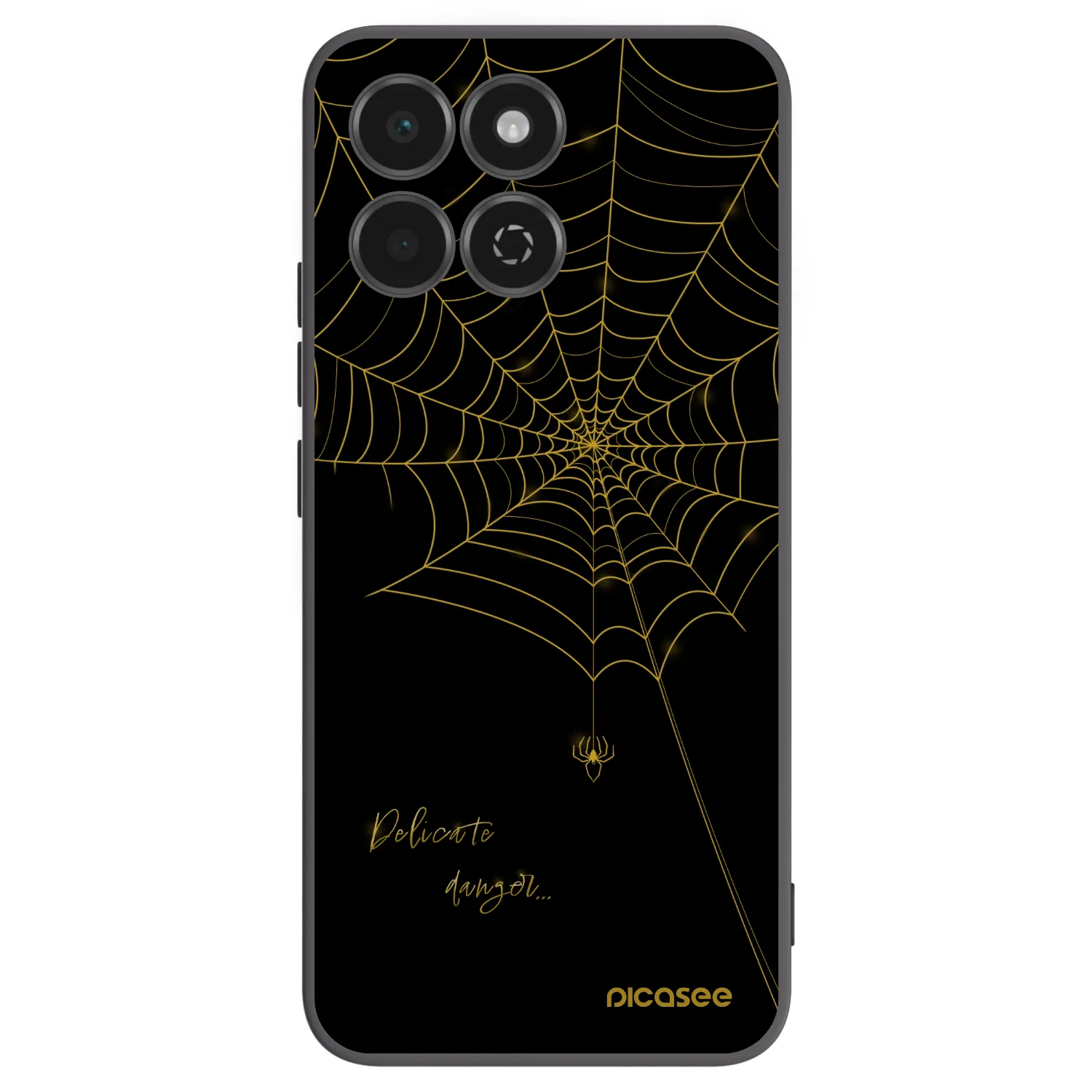 Picasee Μαύρη θήκη σιλικόνης για Honor 200 Smart 5G - Delicate danger