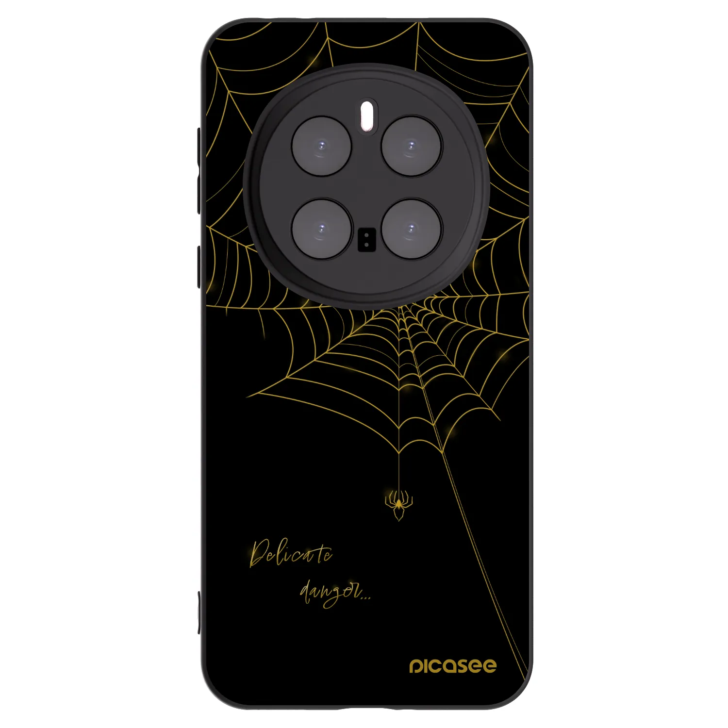 Picasee Μαύρη θήκη σιλικόνης για Honor Magic7 Pro 5G - Delicate danger