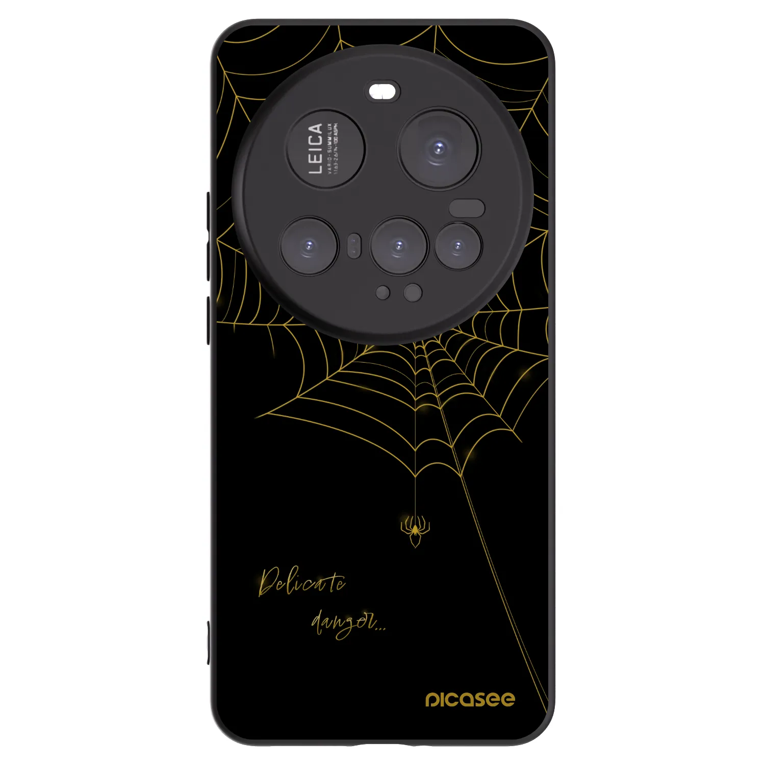 Picasee Μαύρη θήκη σιλικόνης για Xiaomi 15 Ultra - Delicate danger