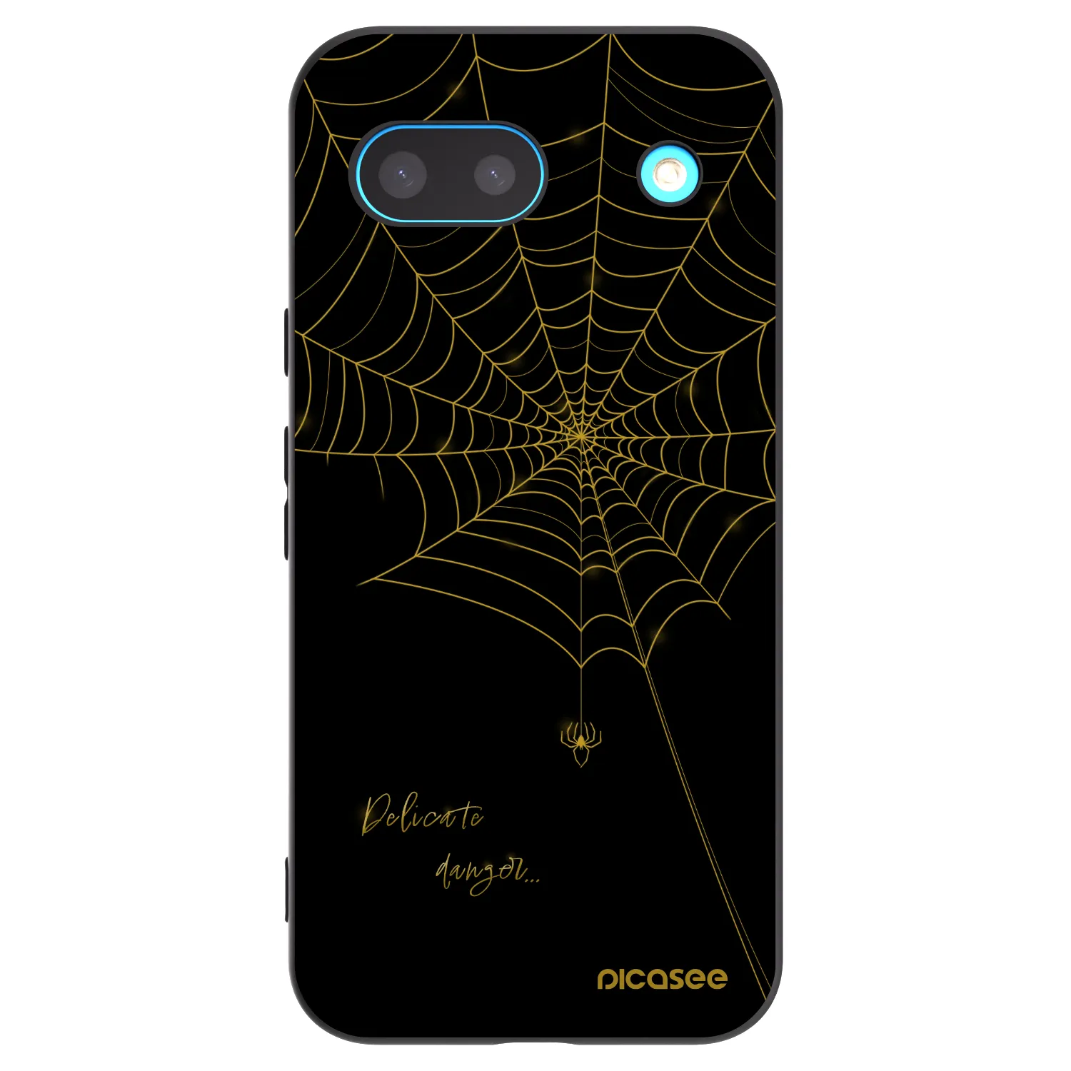 Picasee Μαύρη θήκη σιλικόνης για Google Pixel 8 - Delicate danger