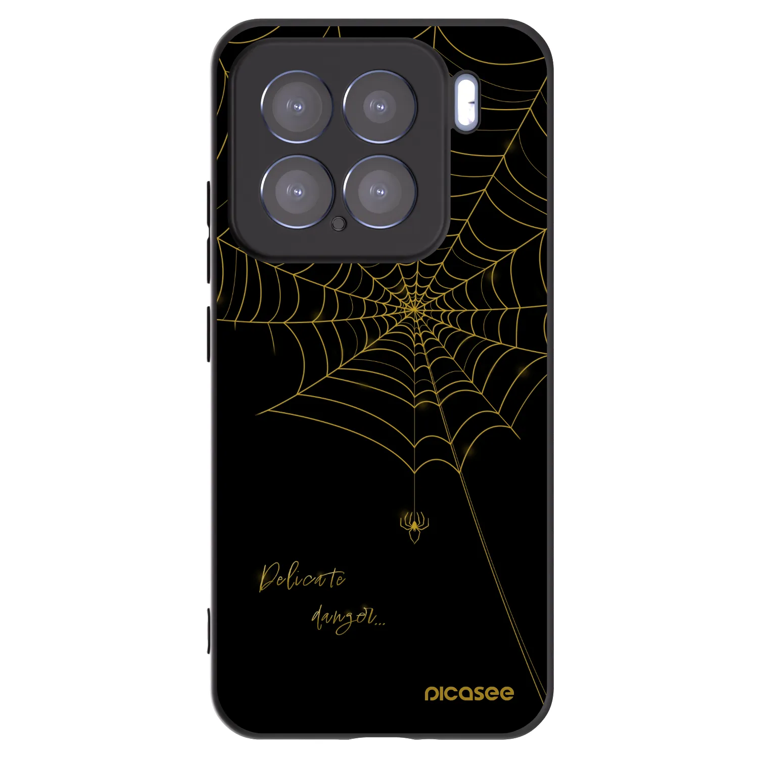 Picasee Μαύρη θήκη σιλικόνης για Xiaomi 15 - Delicate danger