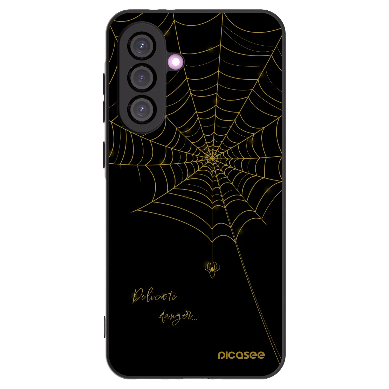 Picasee Μαύρη θήκη σιλικόνης για Samsung Galaxy A56 5G A566B - Delicate danger