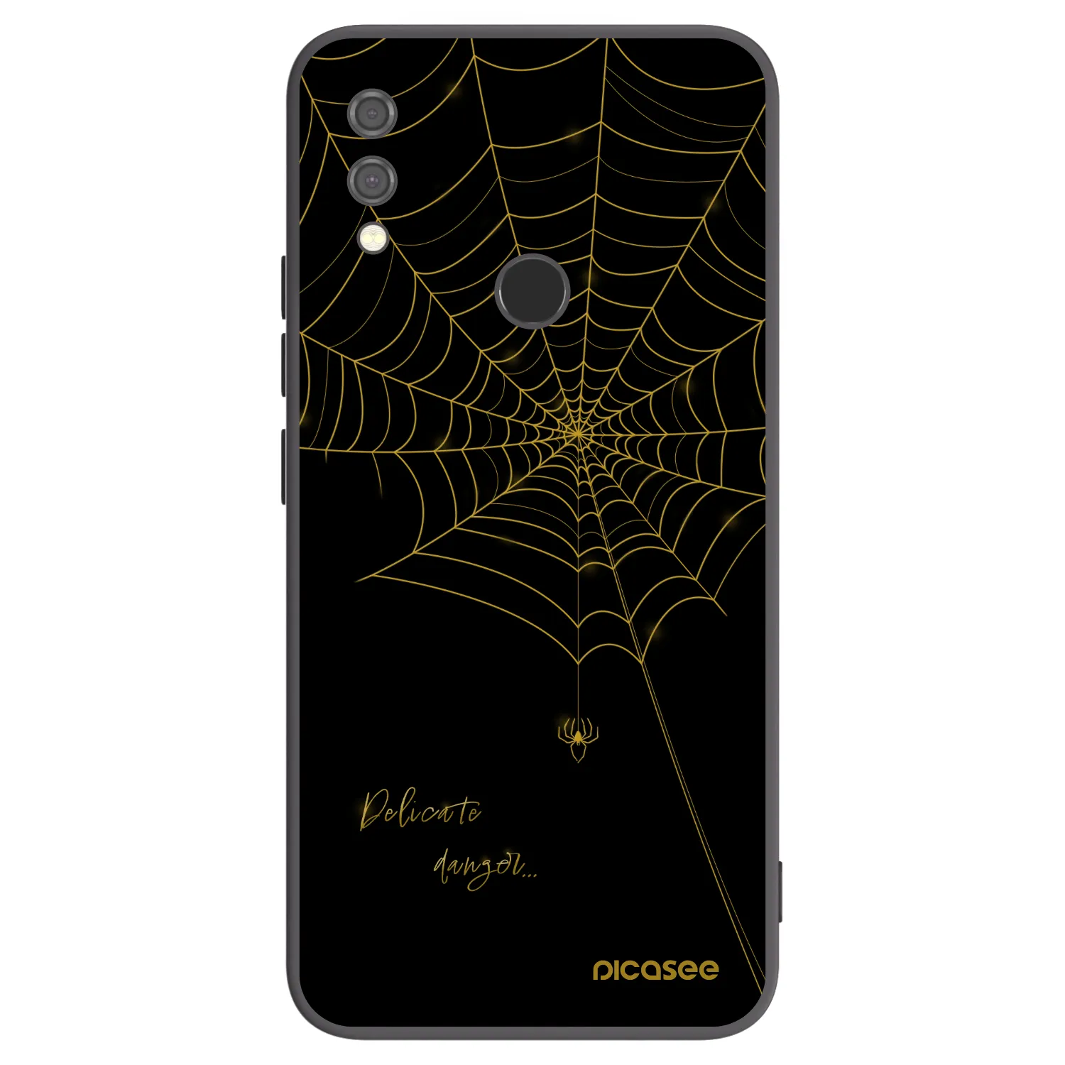 Picasee Μαύρη θήκη σιλικόνης για Xiaomi Redmi Note 7 - Delicate danger