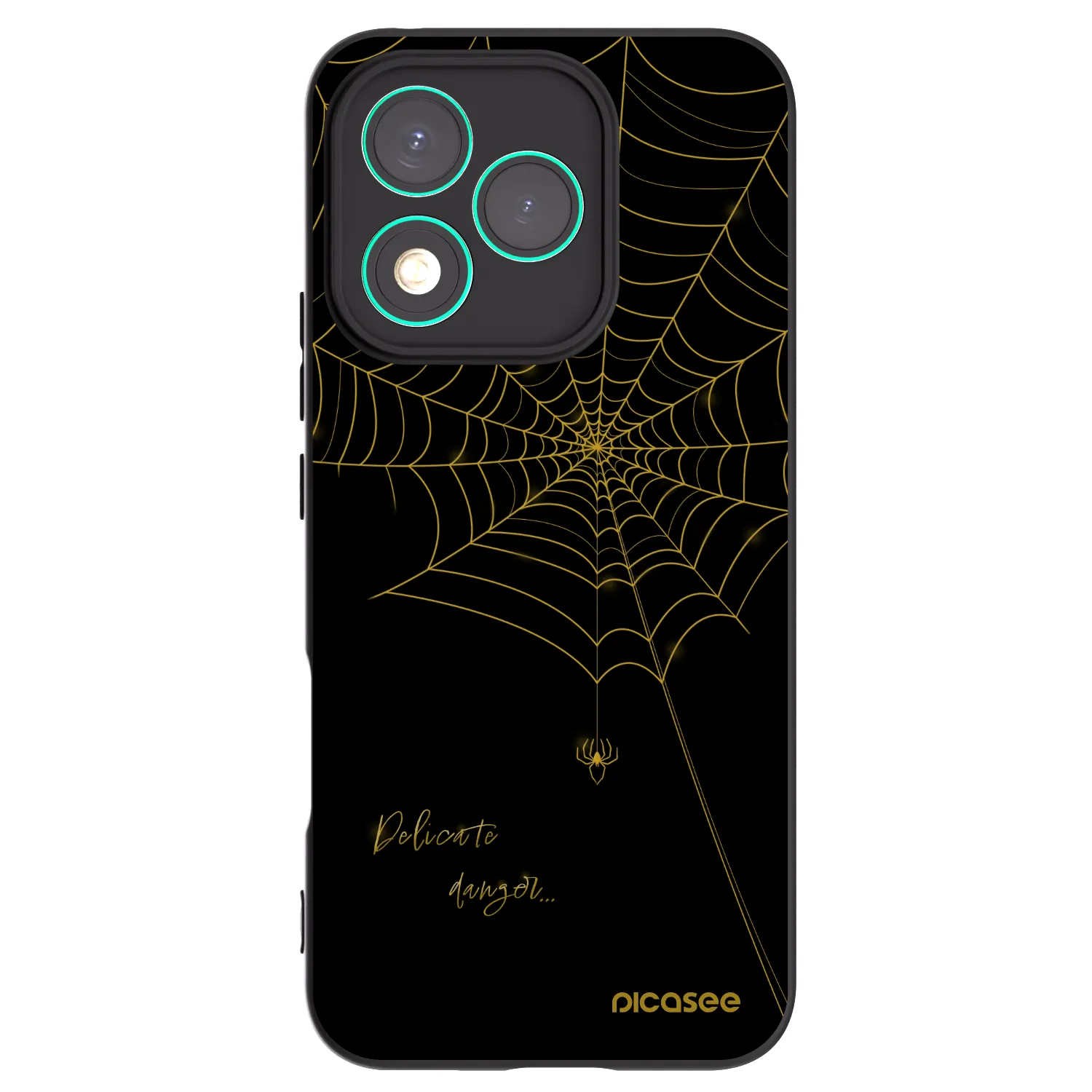 Picasee Μαύρη θήκη σιλικόνης για Honor 400 Lite 5G - Delicate danger