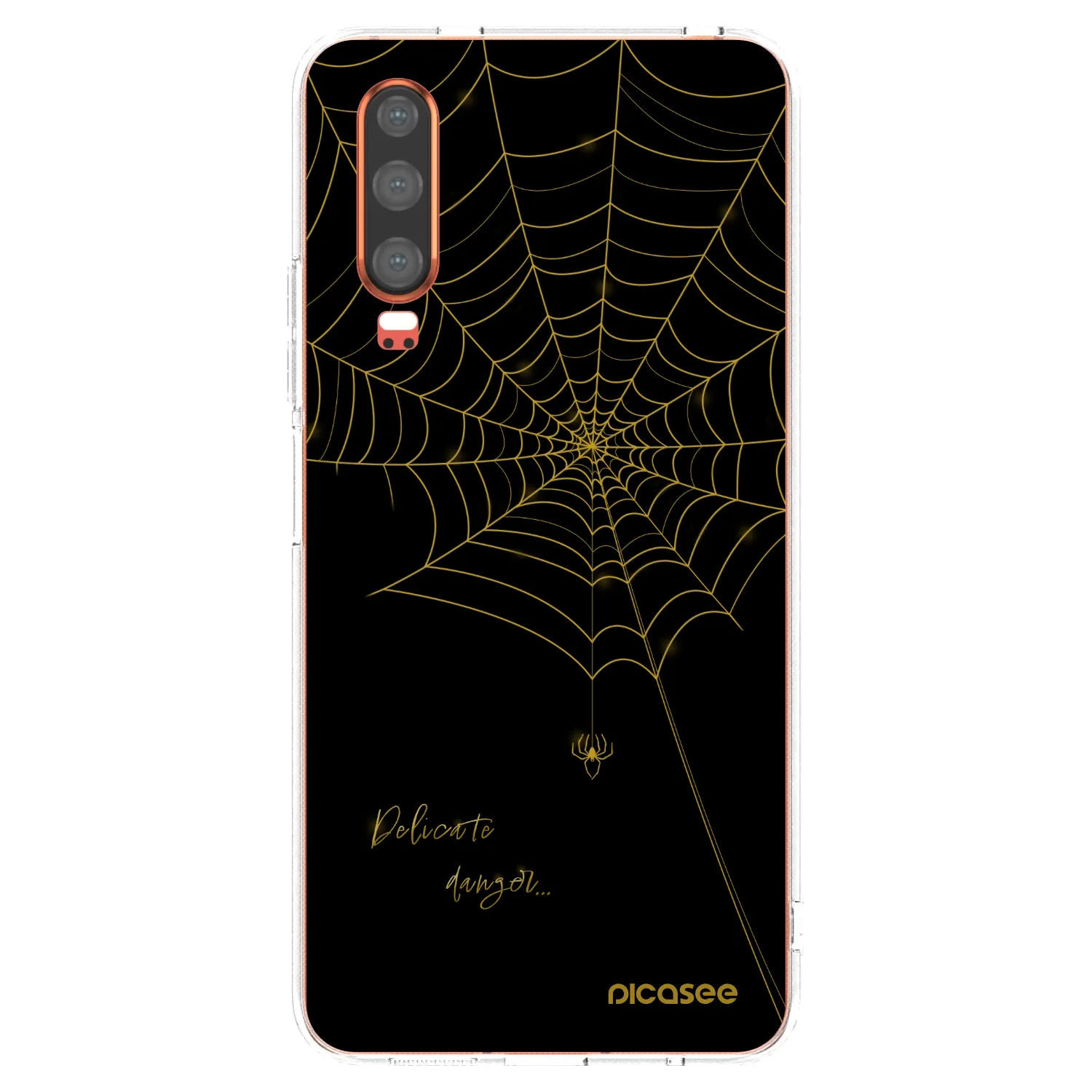 Picasee διαφανής θήκη σιλικόνης Huawei P30 - Delicate danger