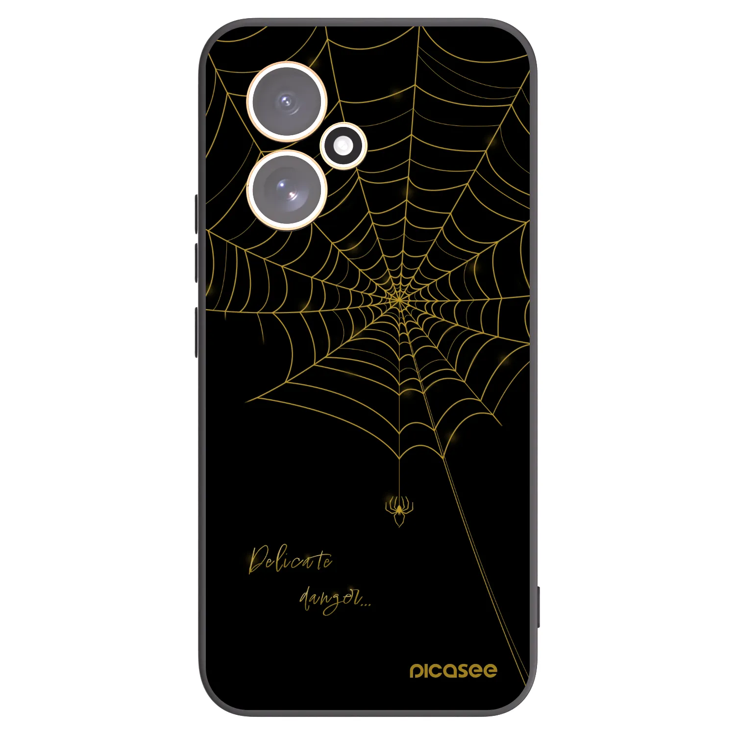 Picasee Μαύρη θήκη σιλικόνης για Honor 400 5G - Delicate danger