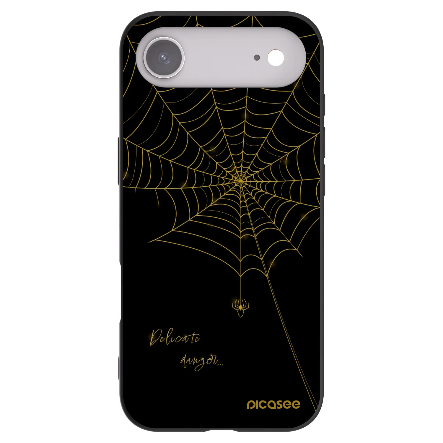 Picasee Μαύρη θήκη σιλικόνης για Apple iPhone Air - Delicate danger
