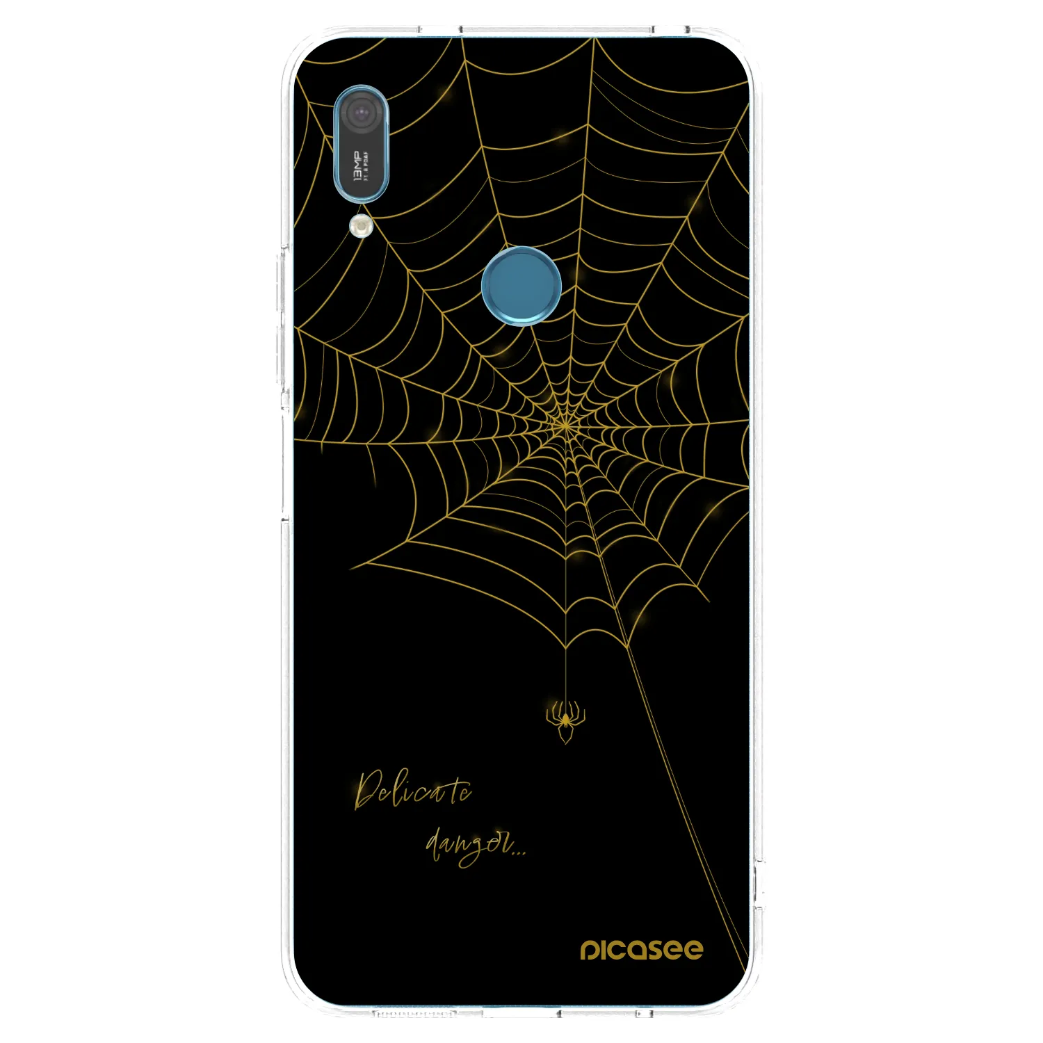 Picasee διαφανής θήκη σιλικόνης Huawei Y6 2019 - Delicate danger