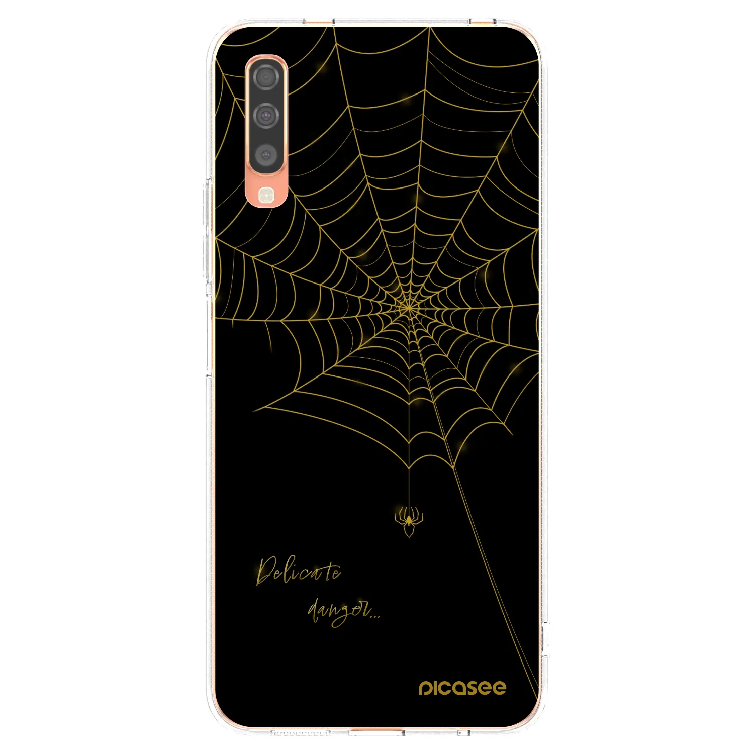 Picasee διαφανής θήκη σιλικόνης Samsung Galaxy A70 A705F - Delicate danger