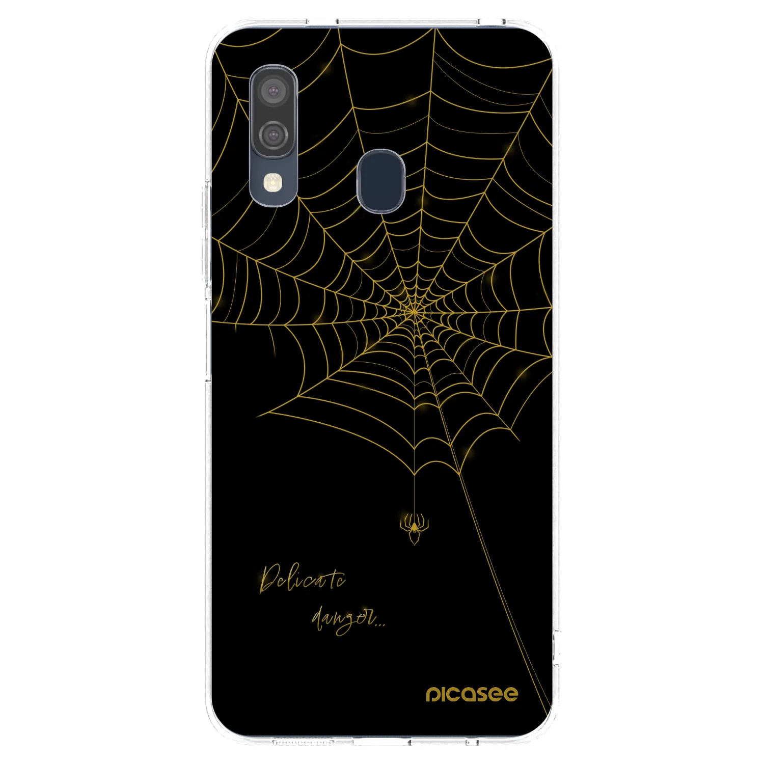 Picasee διαφανής θήκη σιλικόνης Samsung Galaxy A40 A405F - Delicate danger