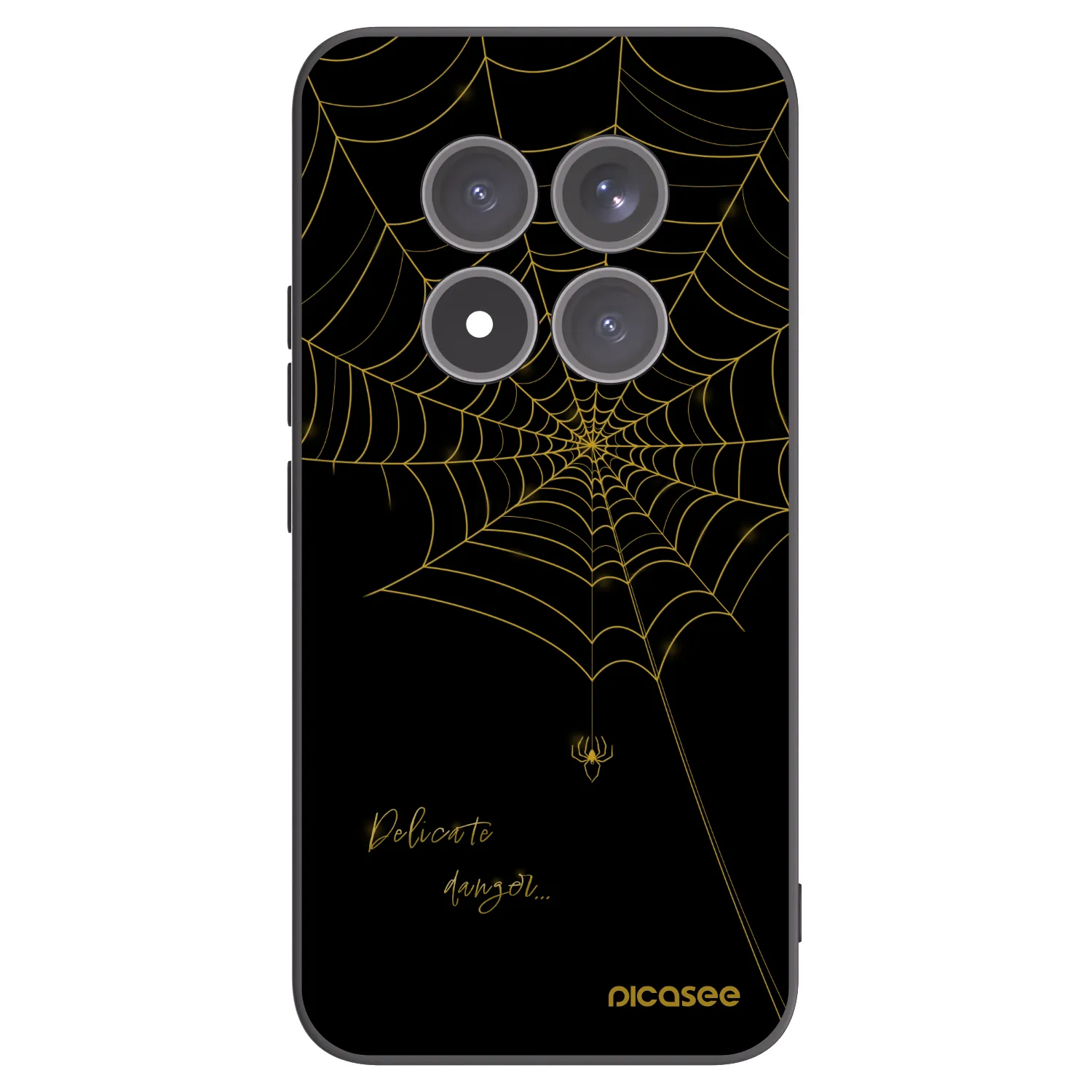 Picasee Μαύρη θήκη σιλικόνης για Xiaomi Redmi Note 15 Pro+ - Delicate danger