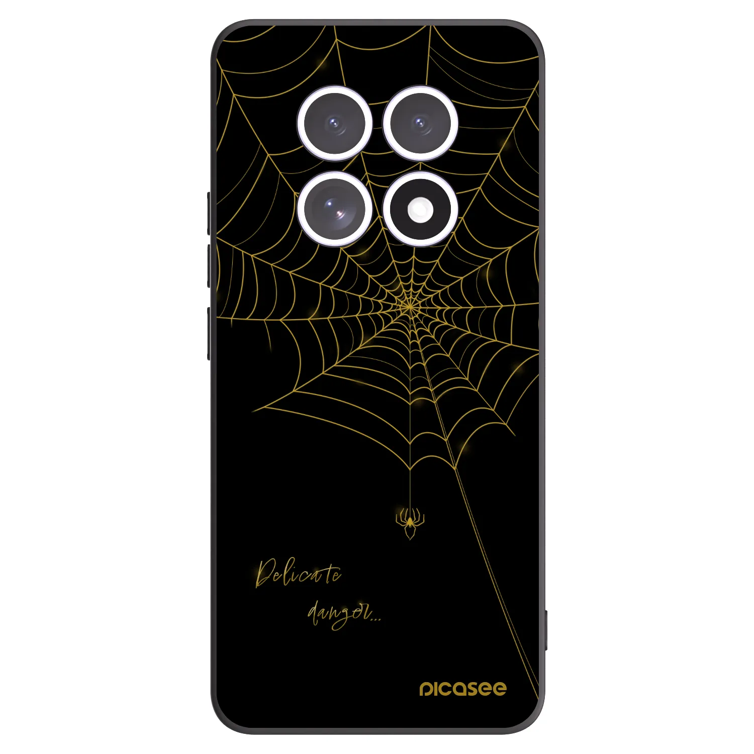 Picasee Μαύρη θήκη σιλικόνης για Xiaomi Redmi Note 15 4G - Delicate danger