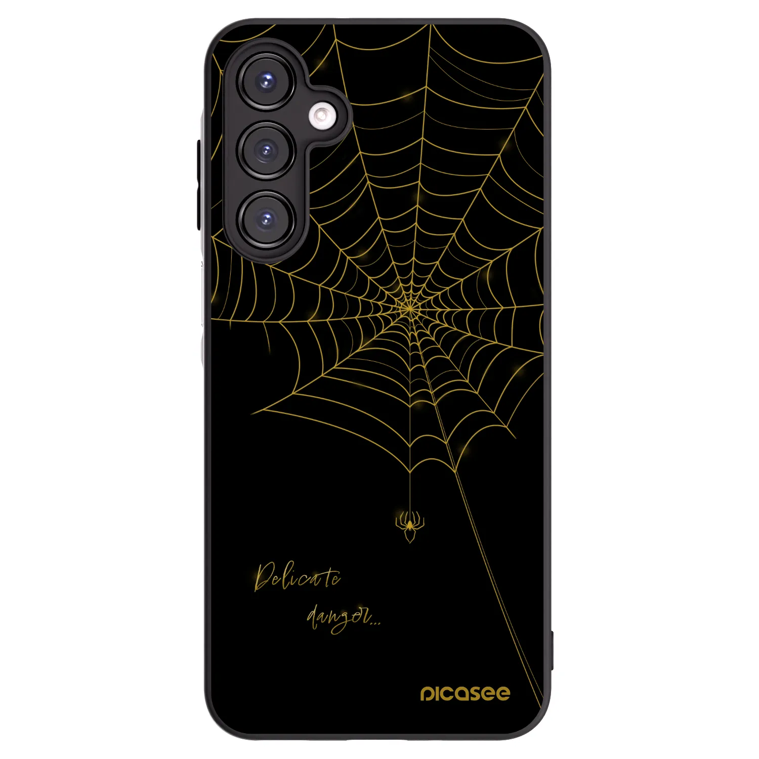 Picasee Μαύρη θήκη σιλικόνης για Samsung Galaxy A16 4G - Delicate danger