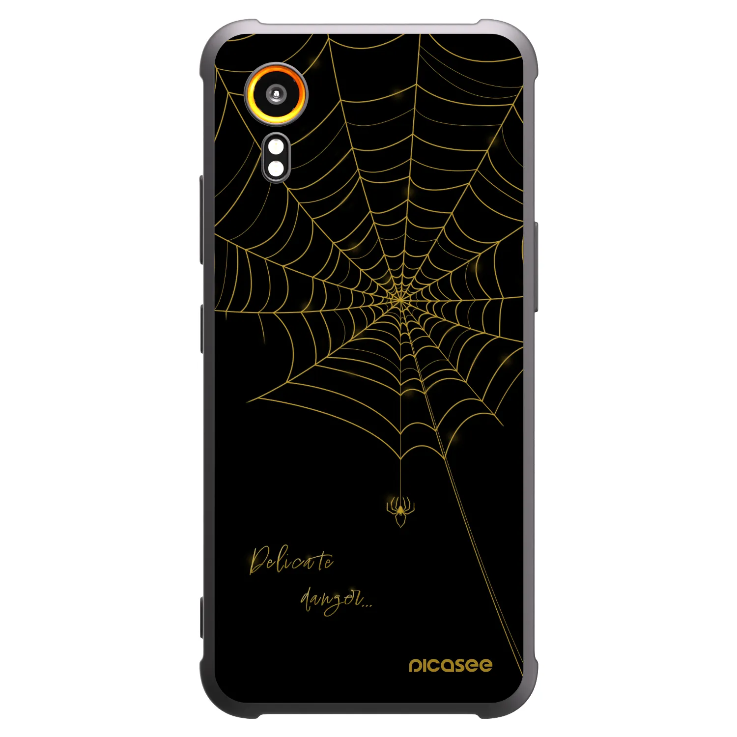 Picasee Μαύρη θήκη σιλικόνης για Samsung Galaxy XCover 7 - Delicate danger