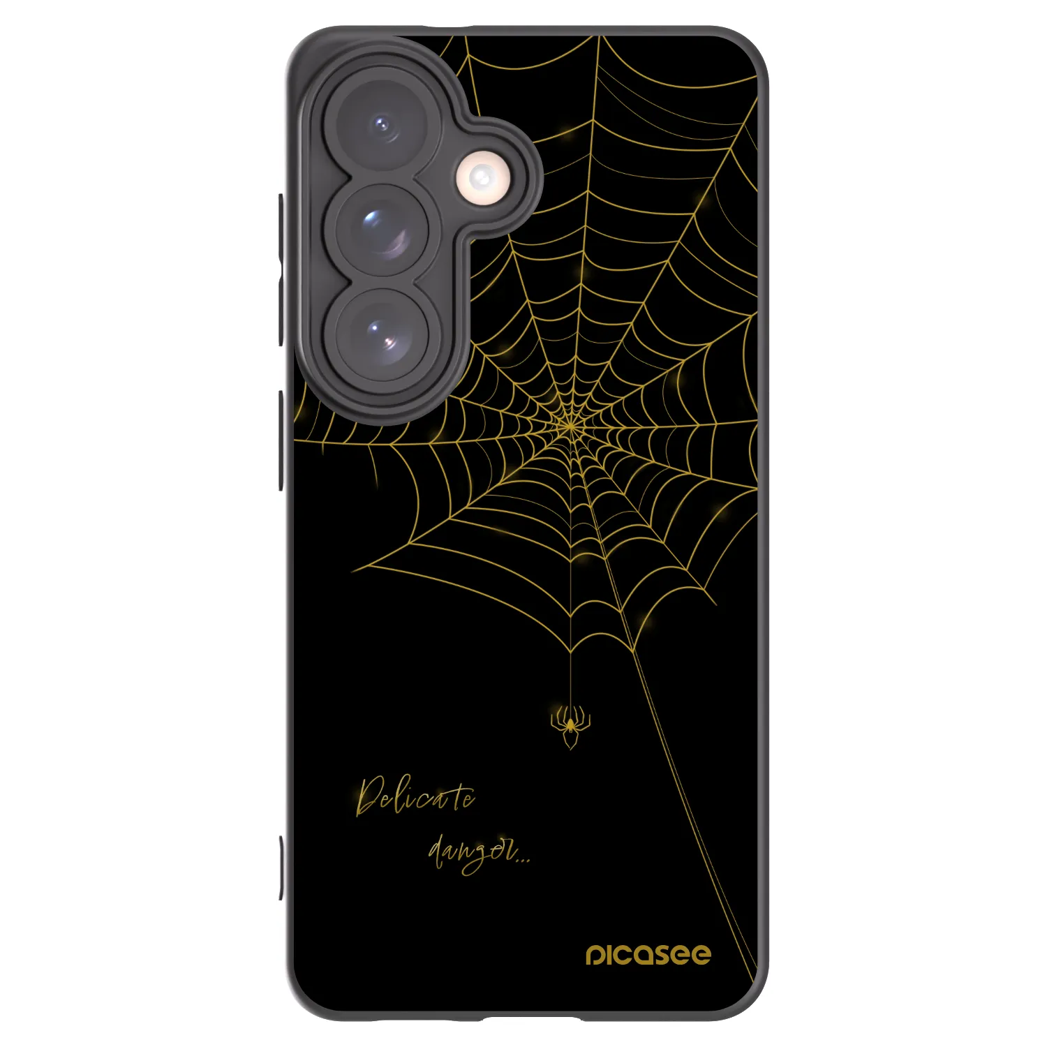 Picasee Μαύρη θήκη σιλικόνης για Samsung Galaxy S26 - Delicate danger