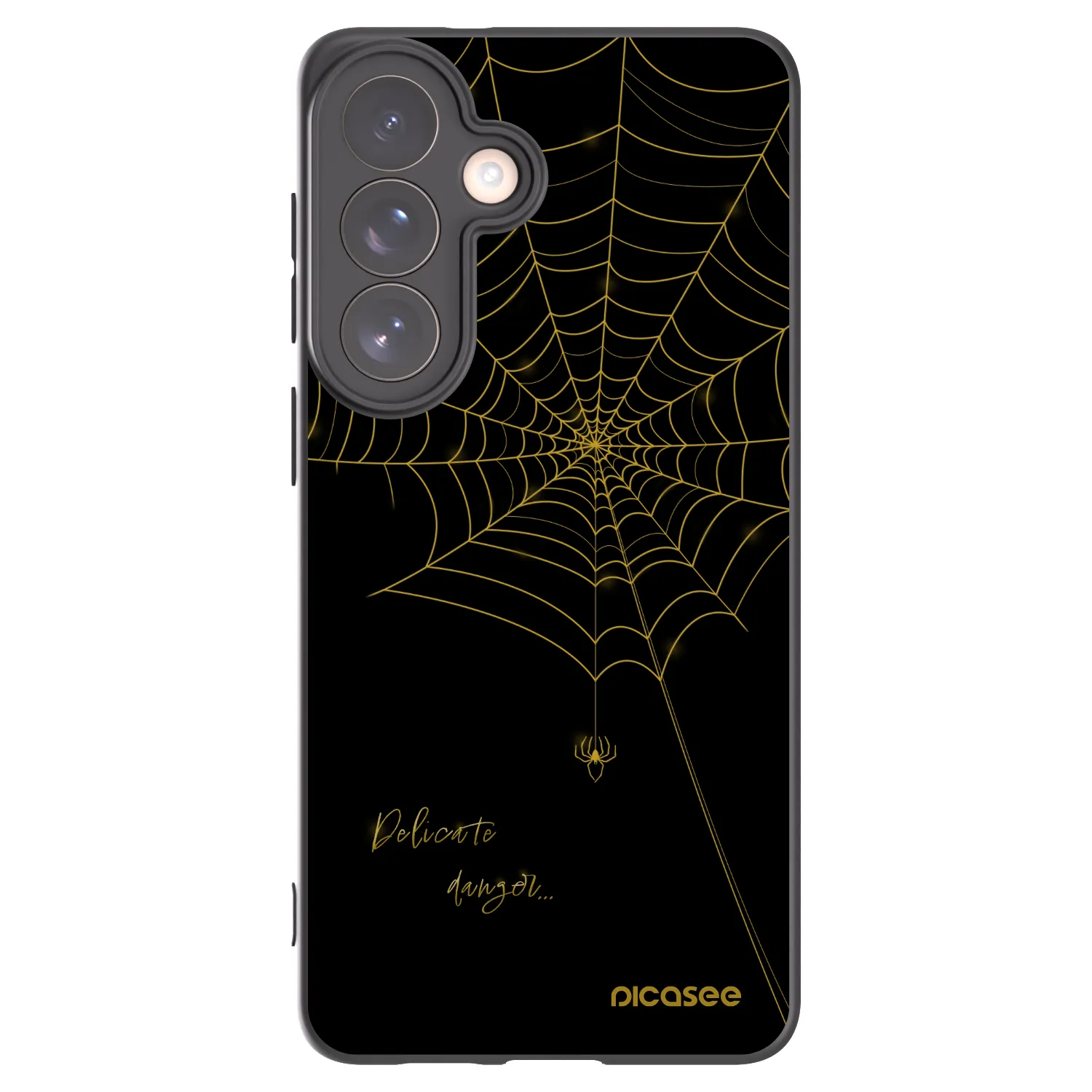 Picasee Μαύρη θήκη σιλικόνης για Samsung Galaxy S26+ - Delicate danger