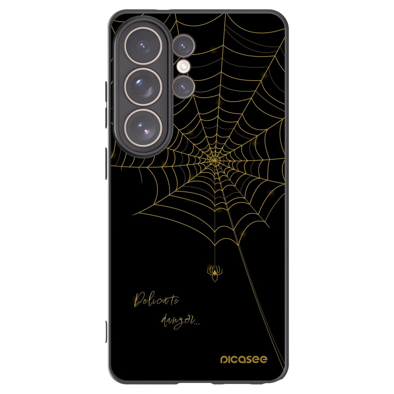 Picasee Μαύρη θήκη σιλικόνης για Samsung Galaxy S26 Ultra - Delicate danger