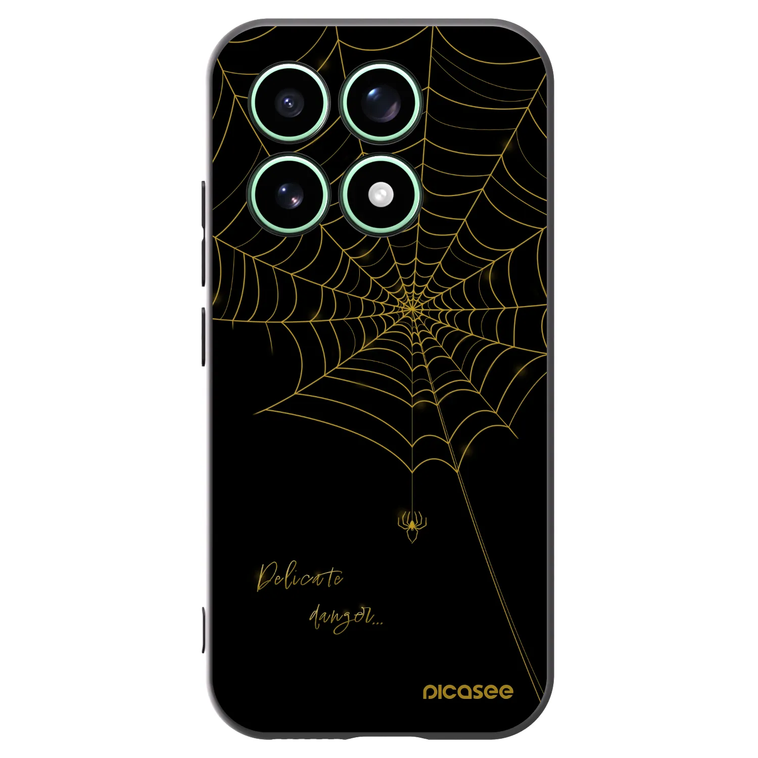 Picasee Μαύρη θήκη σιλικόνης για Xiaomi 17 - Delicate danger
