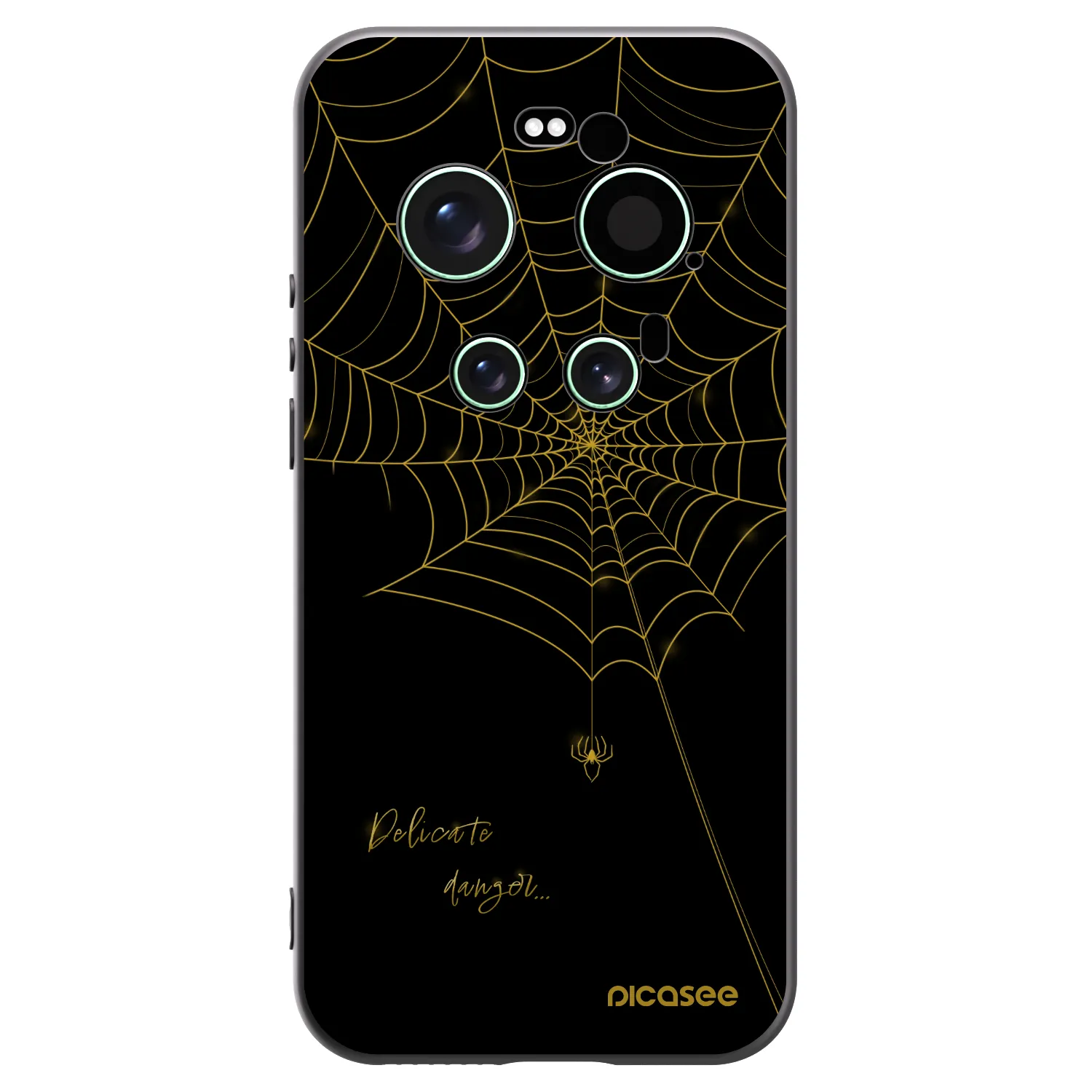 Picasee Μαύρη θήκη σιλικόνης για Xiaomi 17 Ultra - Delicate danger