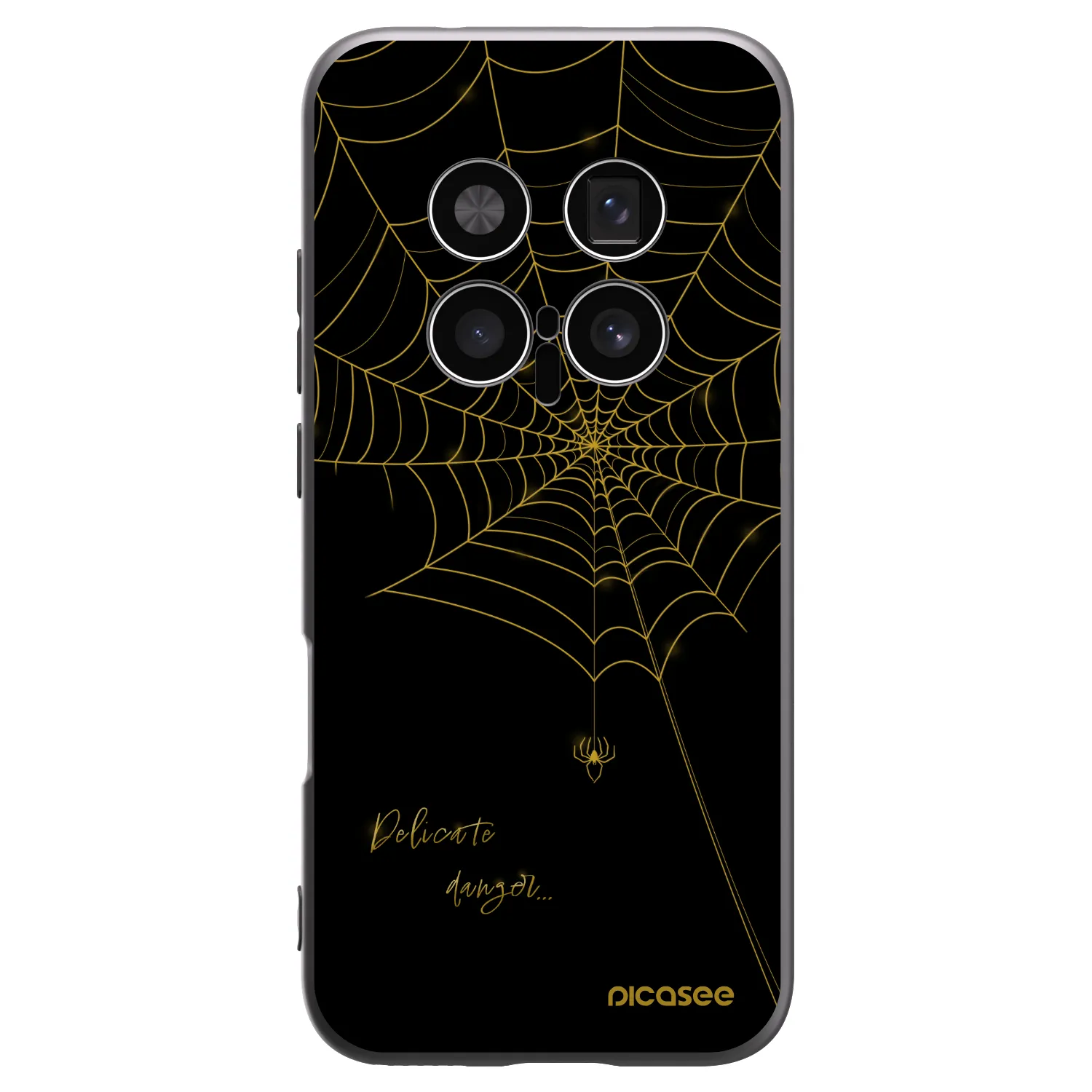 Picasee Μαύρη θήκη σιλικόνης για Honor Magic8 Pro 5G - Delicate danger