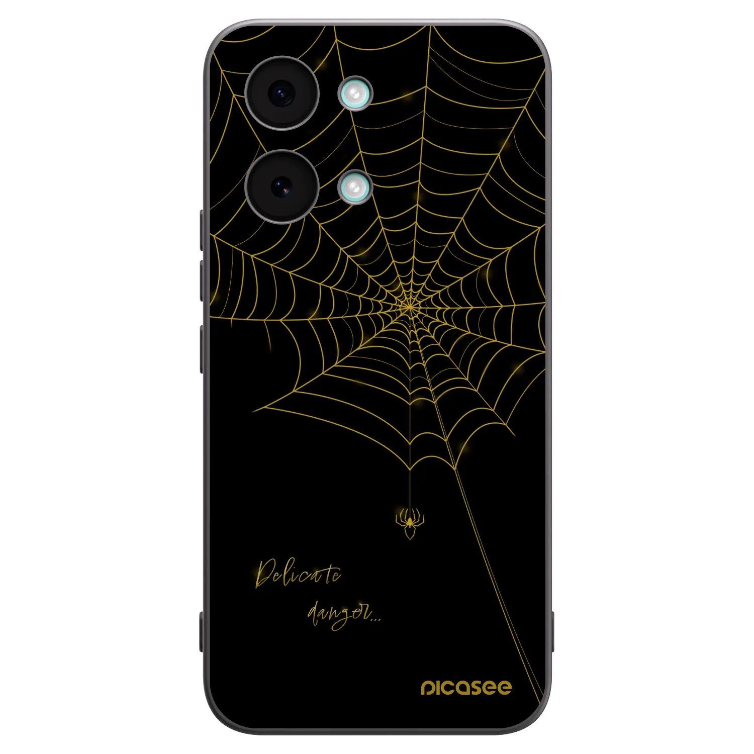 Picasee Μαύρη θήκη σιλικόνης για Xiaomi Poco X8 Pro Max - Delicate danger