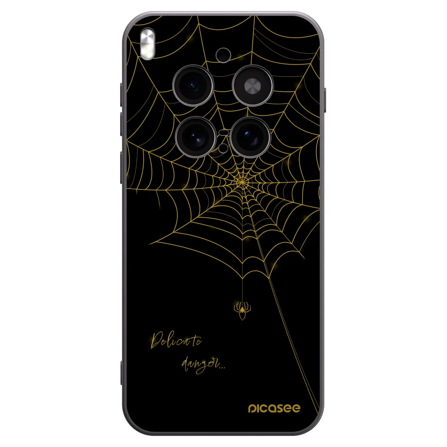 Picasee Μαύρη θήκη σιλικόνης για Vivo X300 Pro - Delicate danger