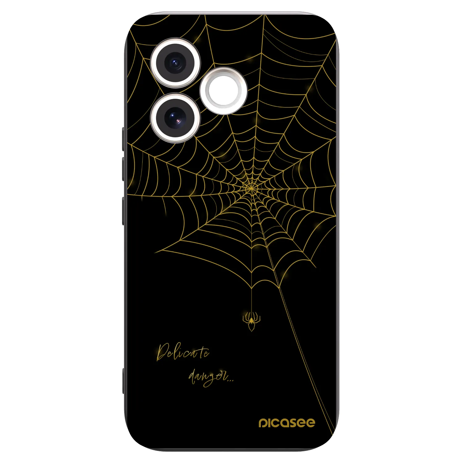 Picasee Μαύρη θήκη σιλικόνης για Honor 600 Lite - Delicate danger