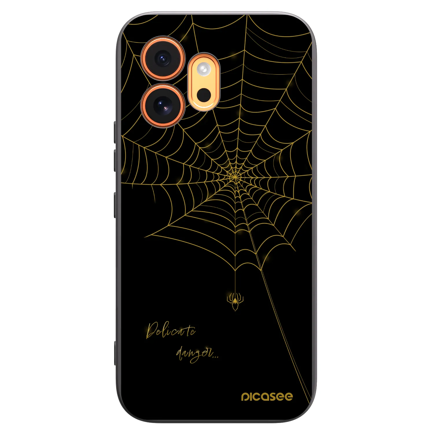 Picasee Μαύρη θήκη σιλικόνης για Honor 600 - Delicate danger