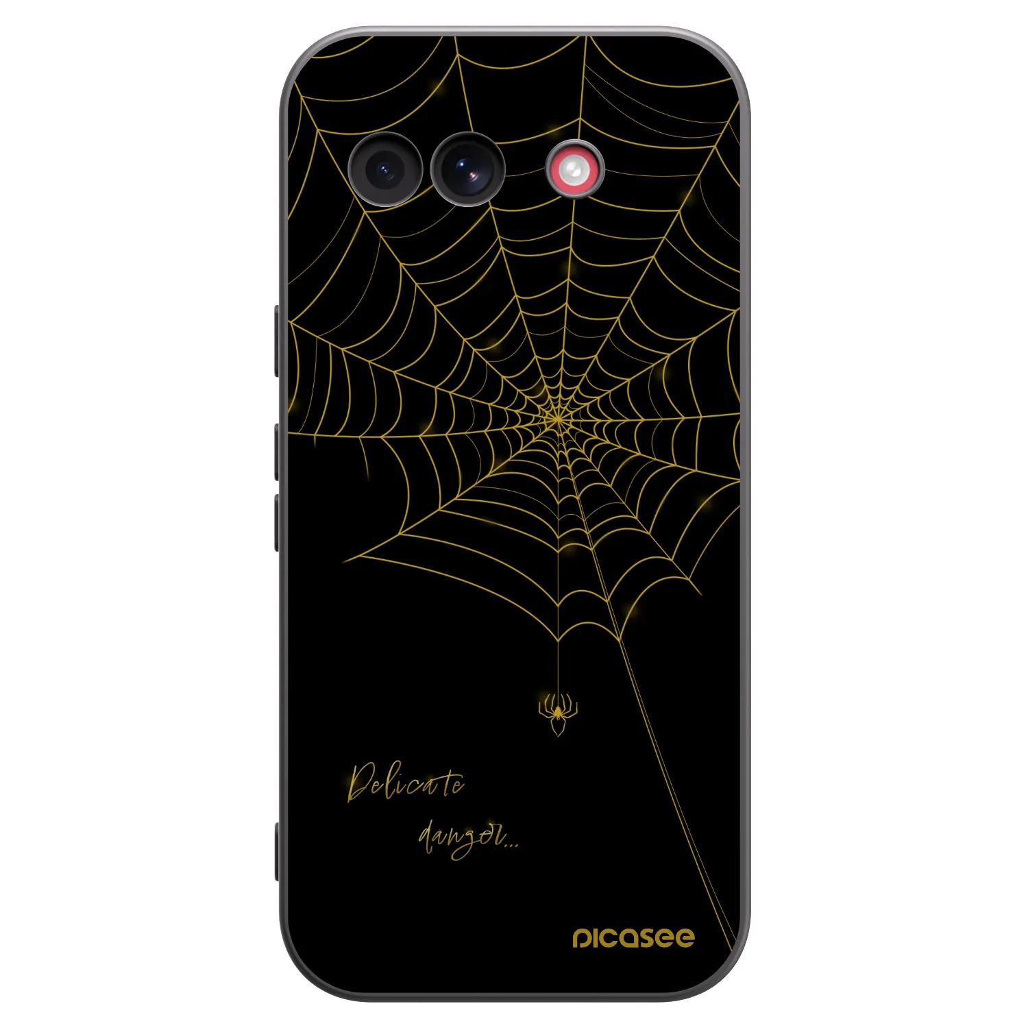 Picasee Μαύρη θήκη σιλικόνης για Google Pixel 10a - Delicate danger