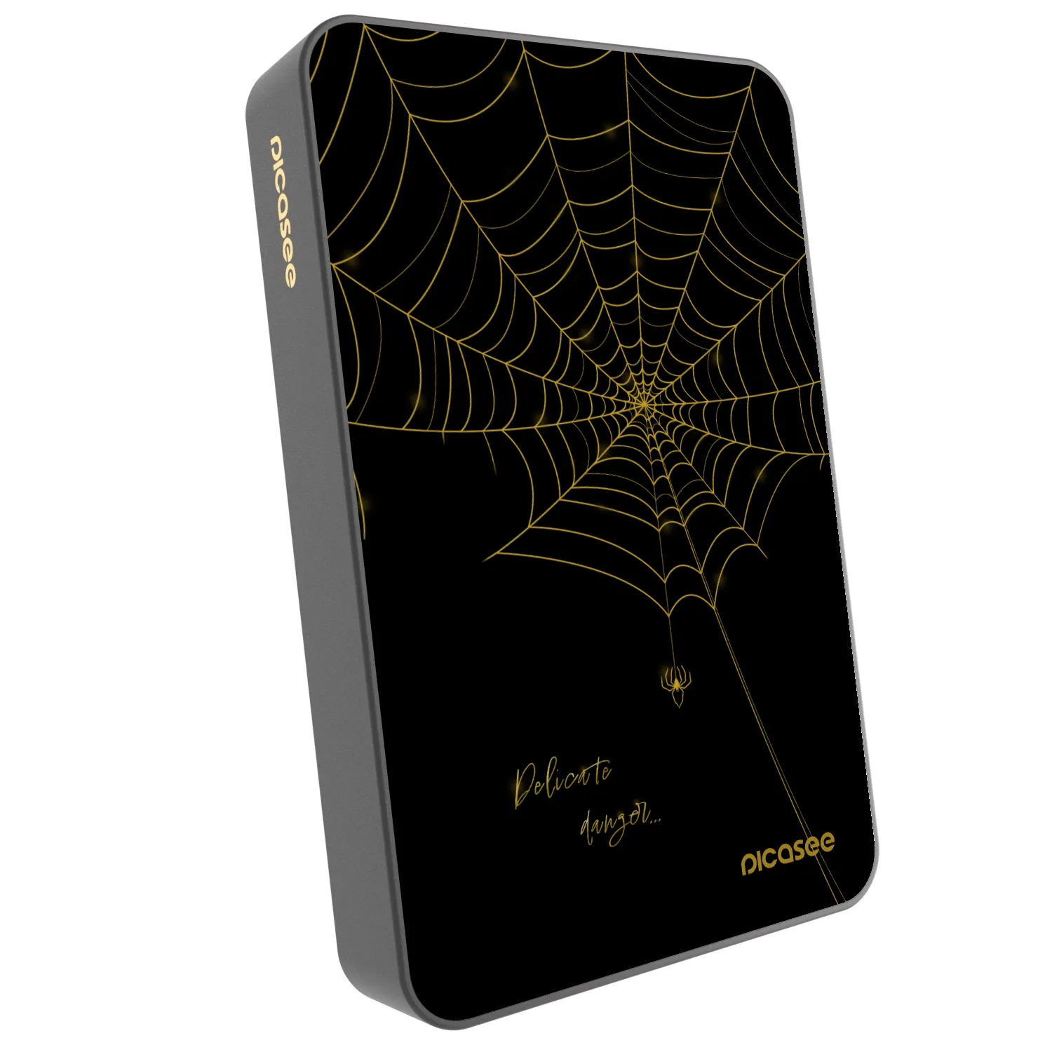 Picasee Powerbank με MagSafe 10 000 mAh Γκρί - Delicate danger