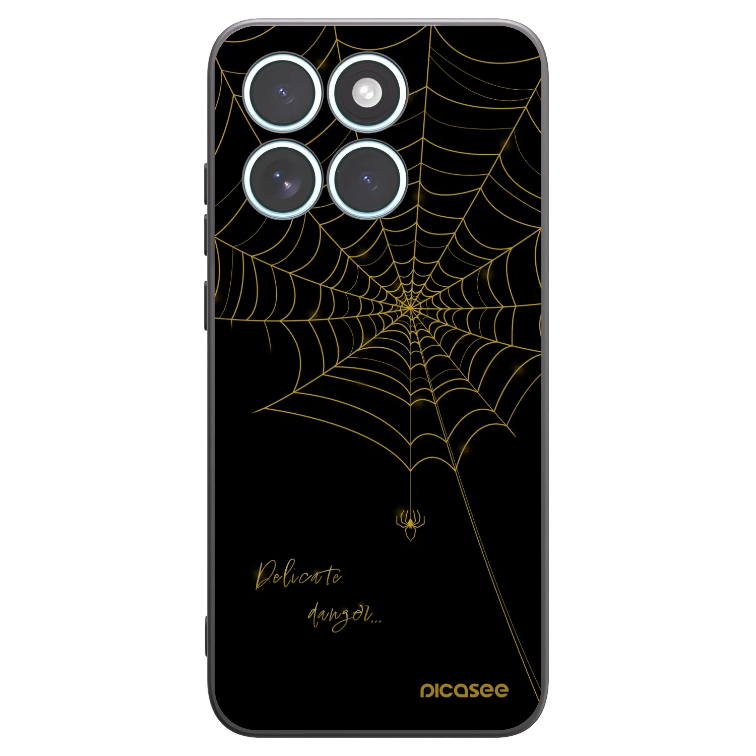 Picasee Μαύρη θήκη σιλικόνης για Motorola Edge 70 Fusion - Delicate danger