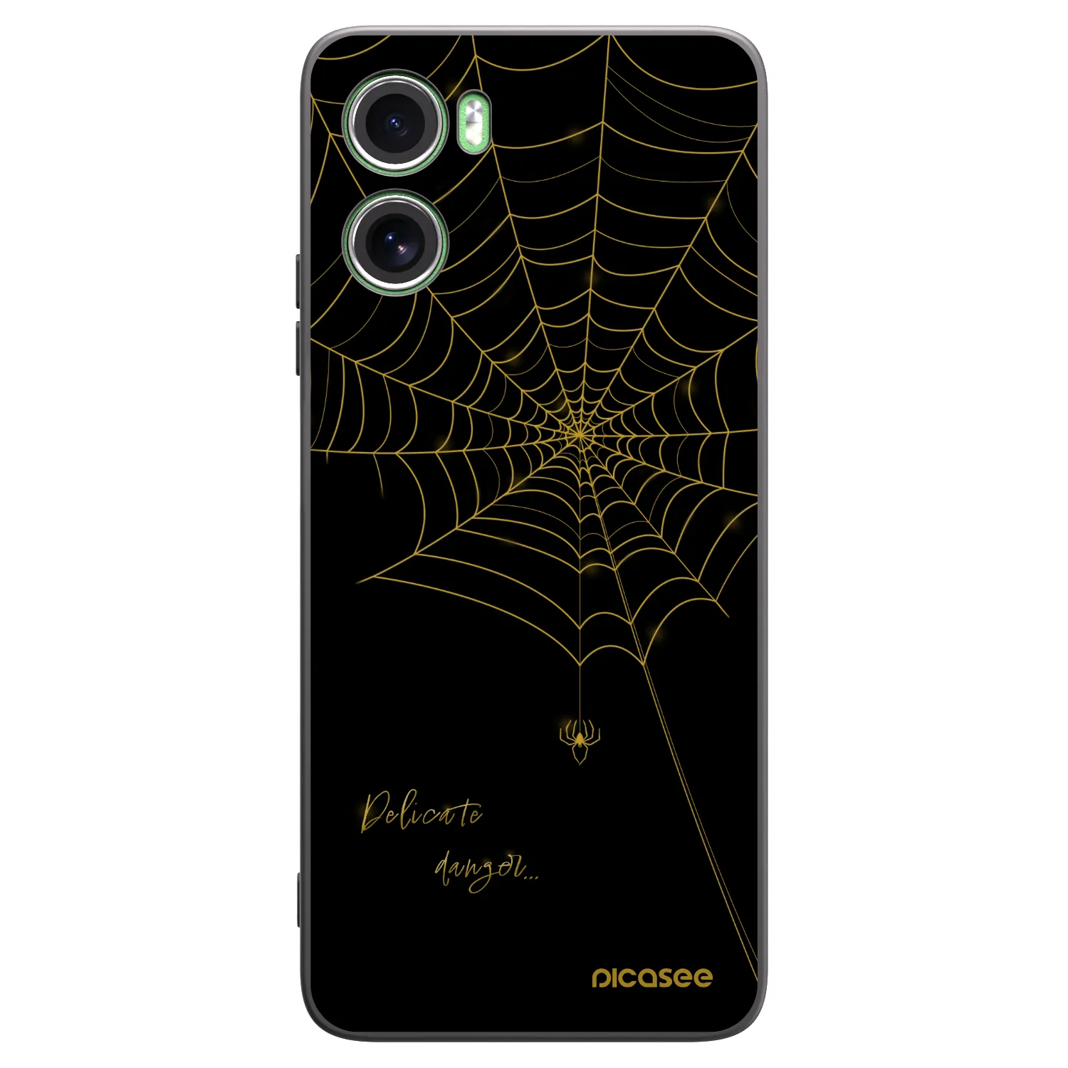 Picasee Μαύρη θήκη σιλικόνης για Motorola Moto G06 - Delicate danger