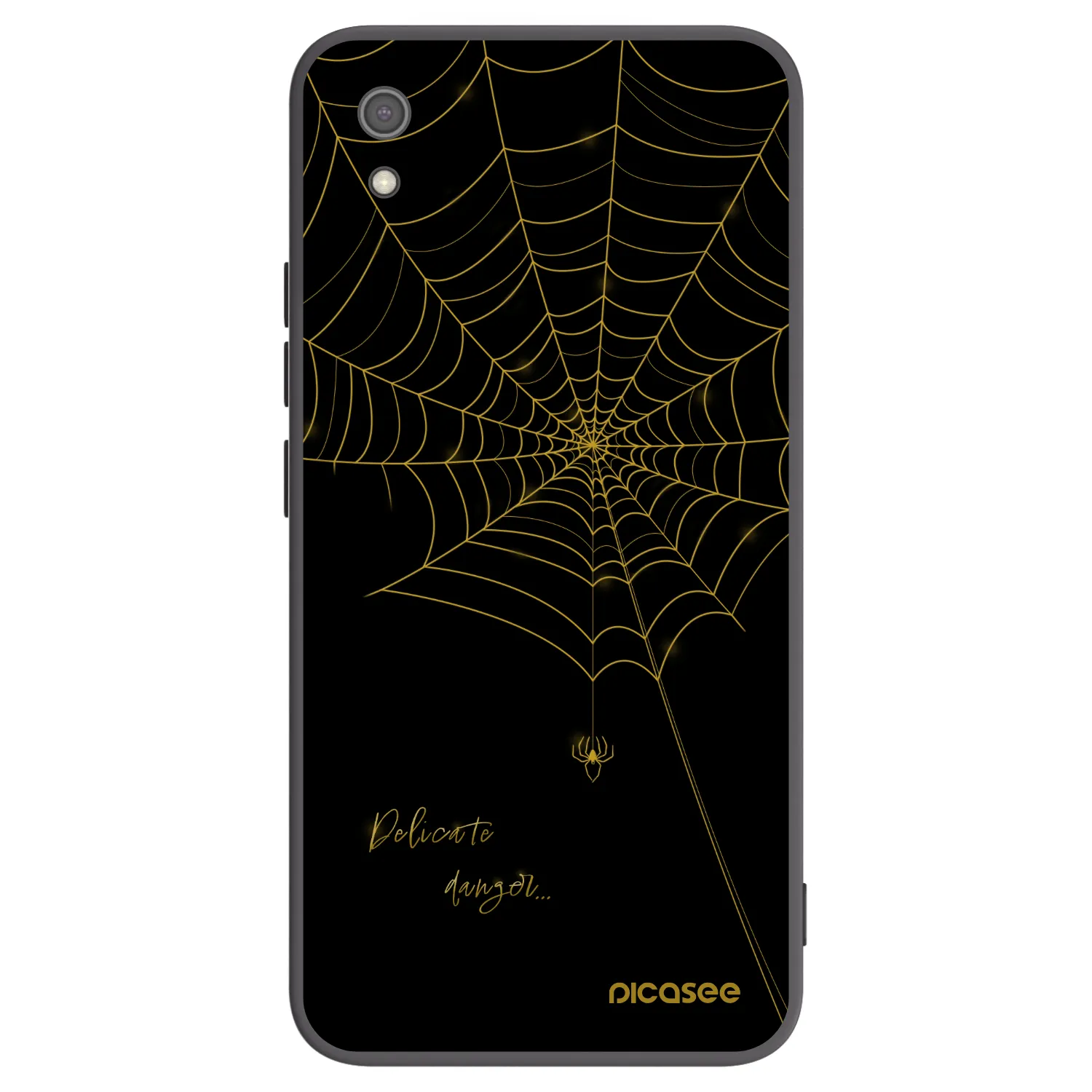 Picasee Μαύρη θήκη σιλικόνης για Xiaomi Redmi 7A - Delicate danger