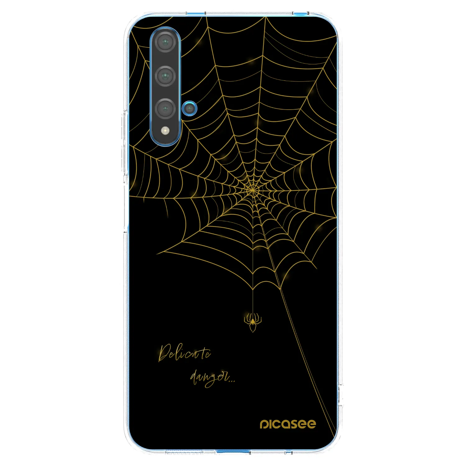 Picasee διαφανής θήκη σιλικόνης Huawei Nova 5T - Delicate danger