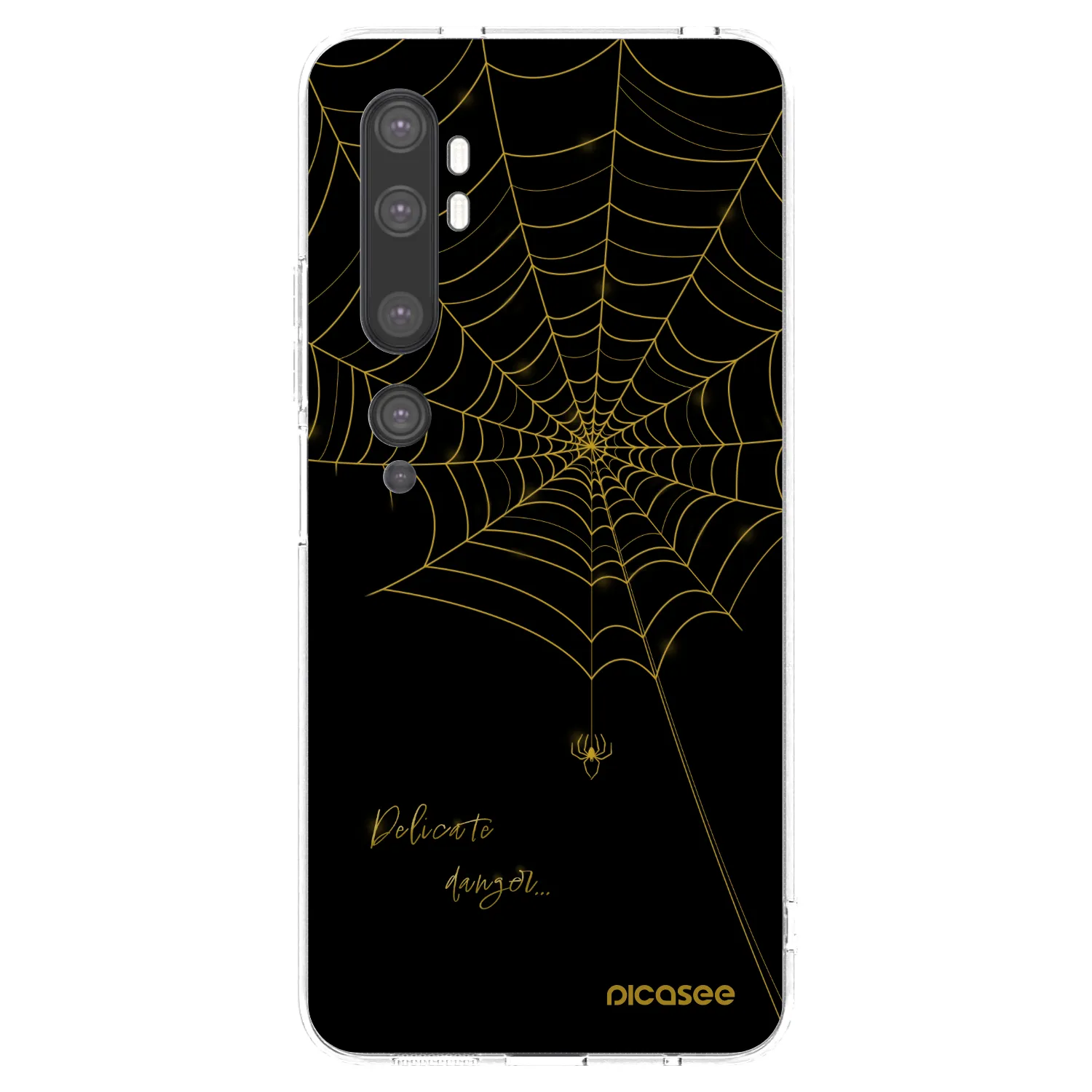 Picasee διαφανής θήκη σιλικόνης Xiaomi Mi Note 10 (Pro) - Delicate danger